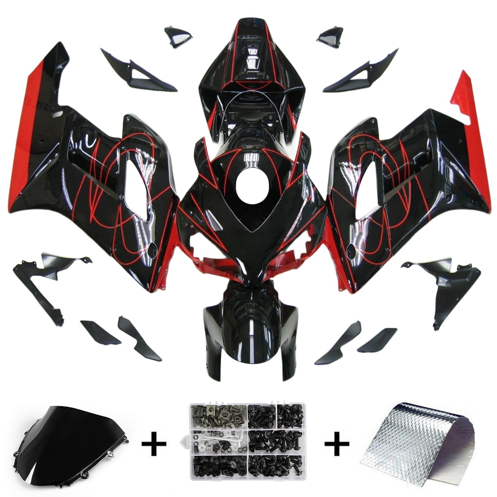 Honda CBR1000RR 2004-2005 Fairing Kit Bodywork Plastic ABS