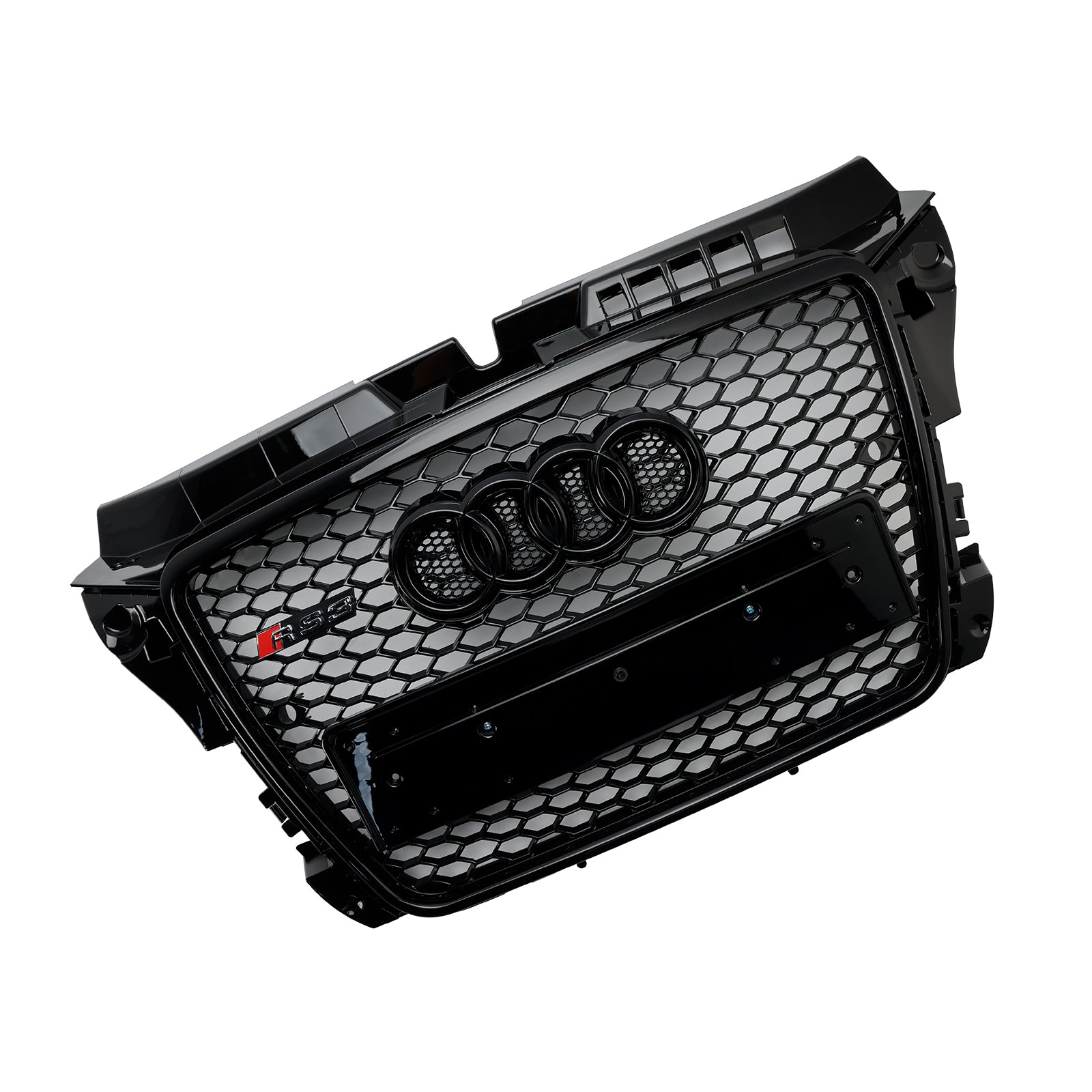 RS3 Style Honeycomb Front Bumper Grille Grill Fit Audi A3 8P 2008-2013