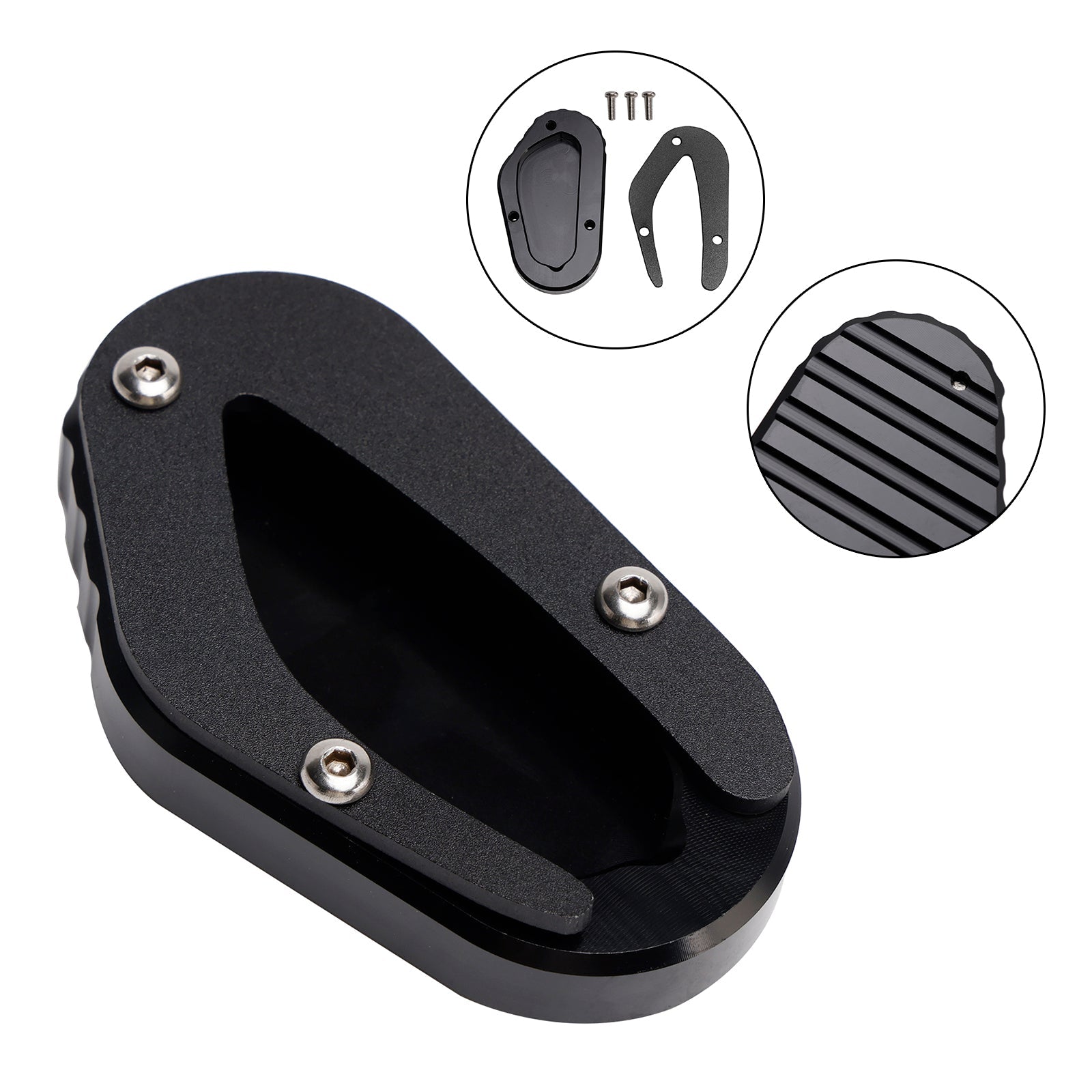 Kickstand Enlarge Plate Pad fit for Bonneville T100 Street Scrambler 900 2018-2023