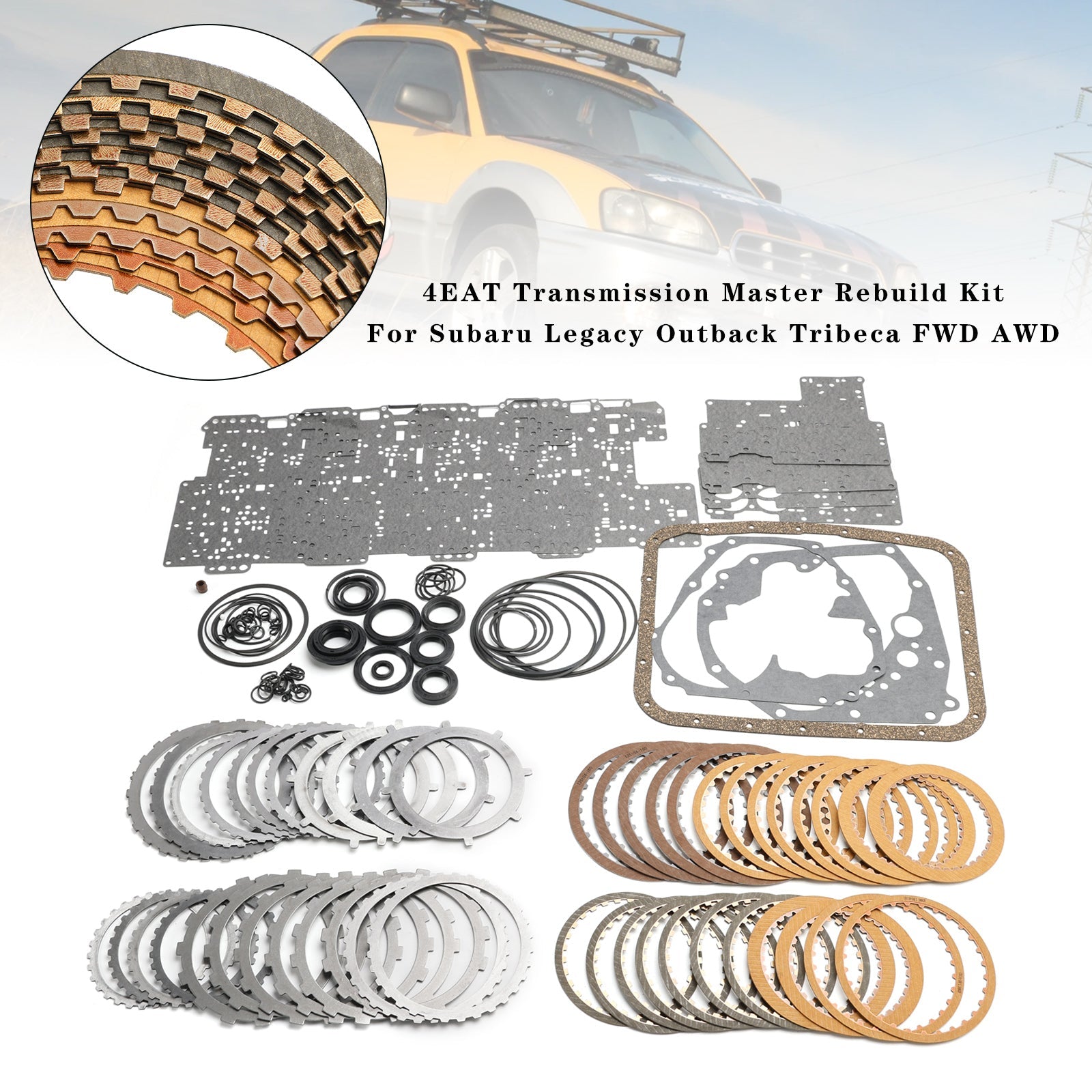 4EAT Transmission Master Rebuild Kit For Subaru Legacy Outback Tribeca FWD AWD