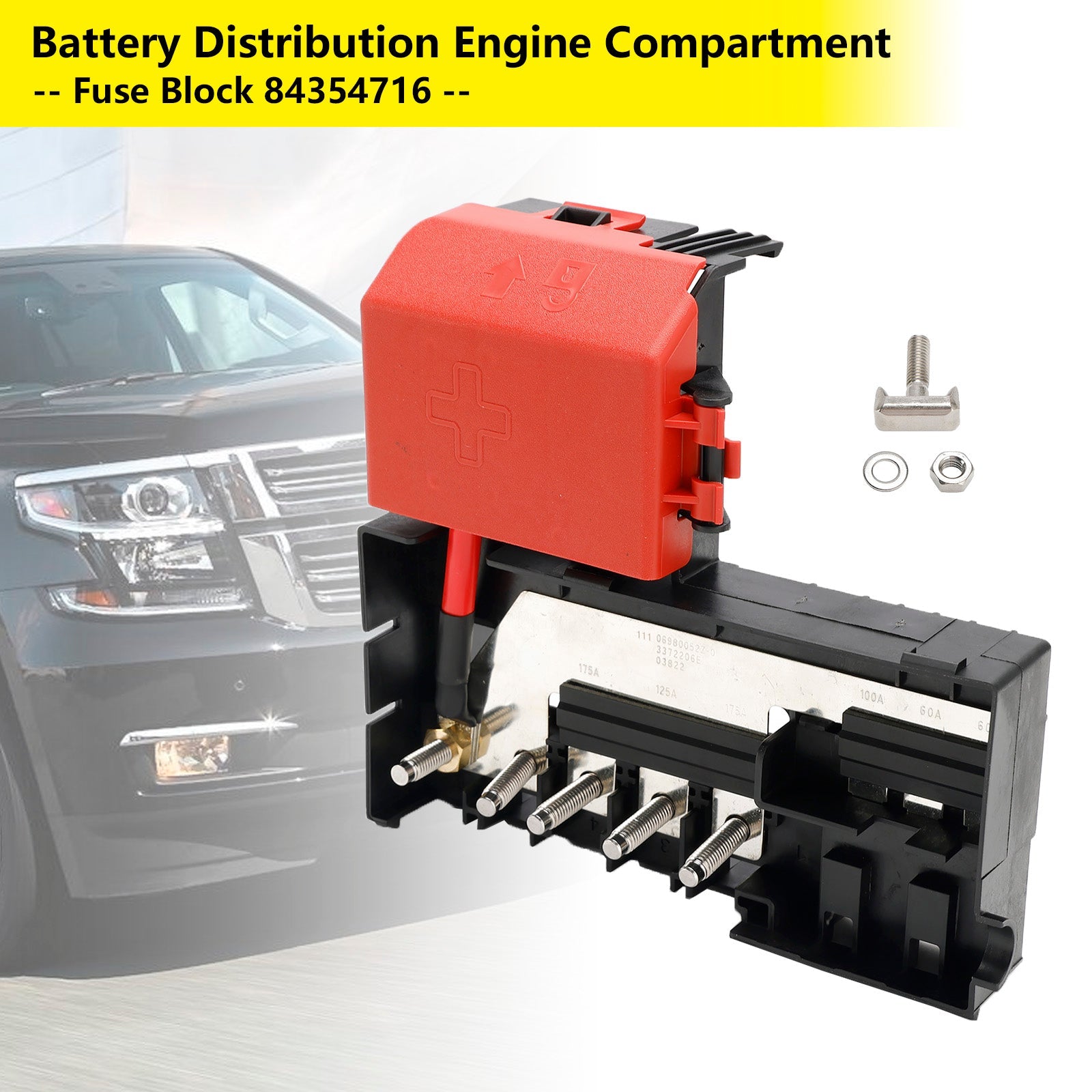 Chevrolet Silverado GMC Sierra 1500 2014-2016 Battery Distribution 84354716 Engine Compartment Fuse Block