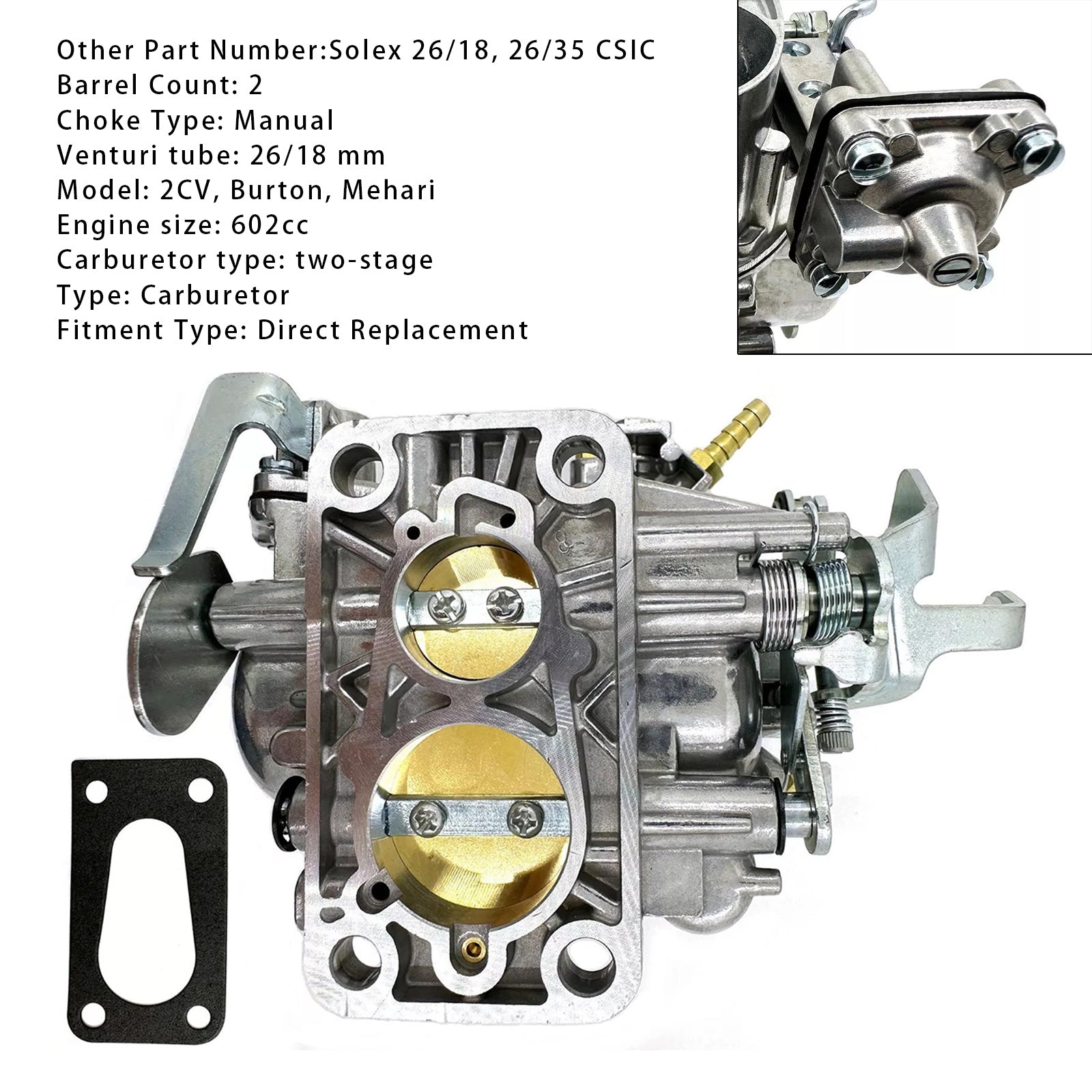 1980 2cv Carburetor