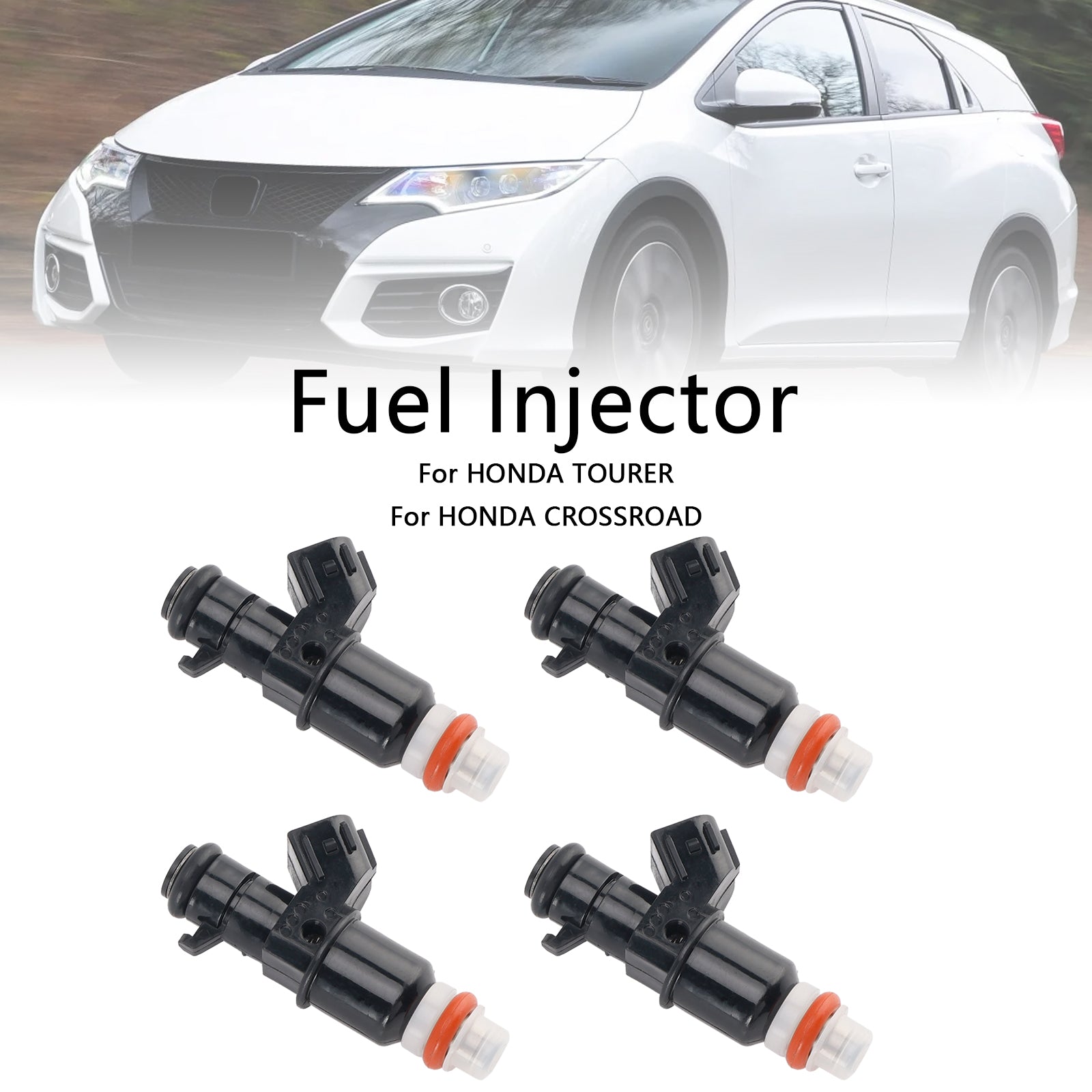 4PCS Fuel Injector 16450-RZP-003 Fit Honda Accord Civic Stream CRV Tourer 2.0L