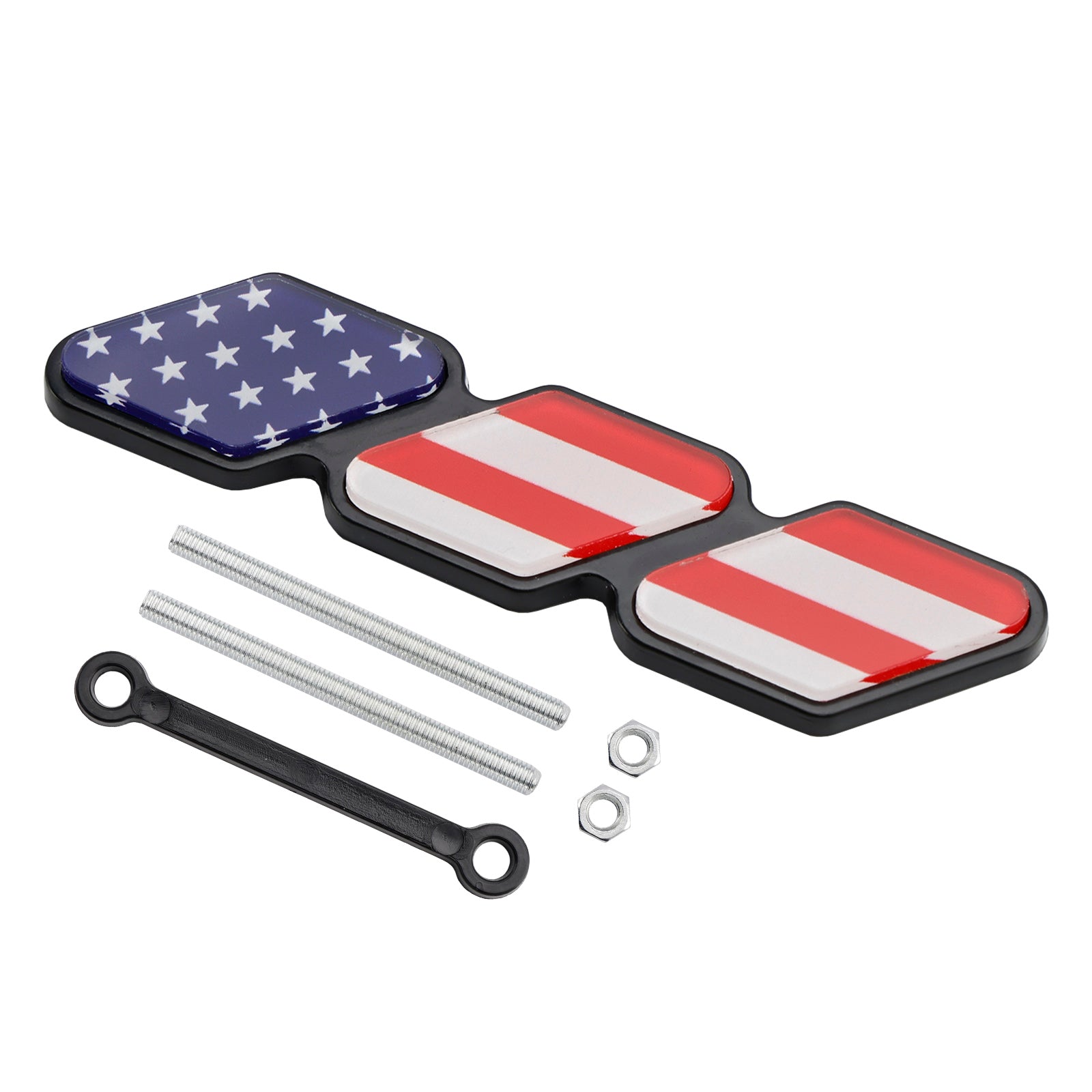 Toyota Tacoma TRD Tundra RAV4용 3색 그릴 배지 엠블럼 자동차 액세서리