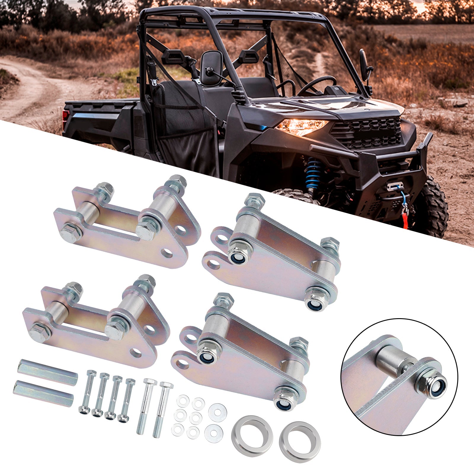 2020-2025 Polaris Ranger Crew 1000 Lift Kit 3 Inches Front & Rear Rise Suspension