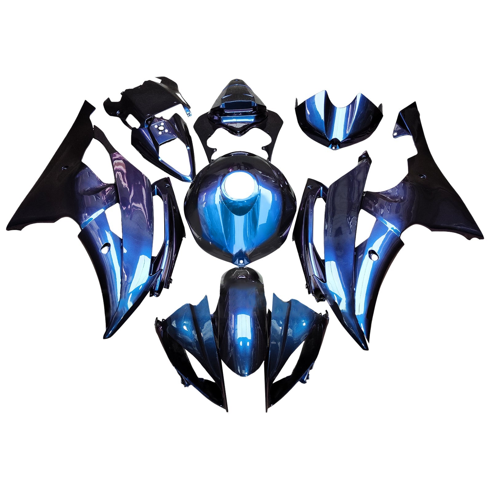 Injection Fairing Kit Bodywork Plastic ABS For Yamaha YZFR6 YZF-R6 2008-2016