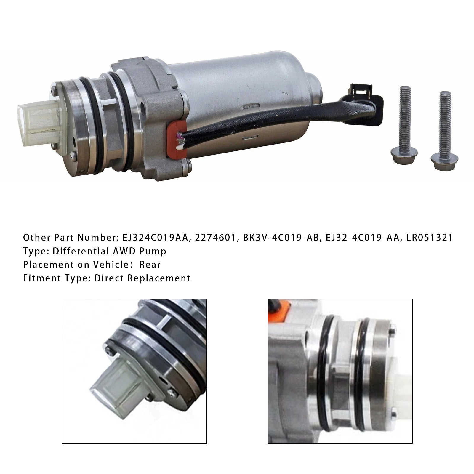 5th Generation AWD Pump 2274601 For Range Rover Evoque L538 Discovery Sport