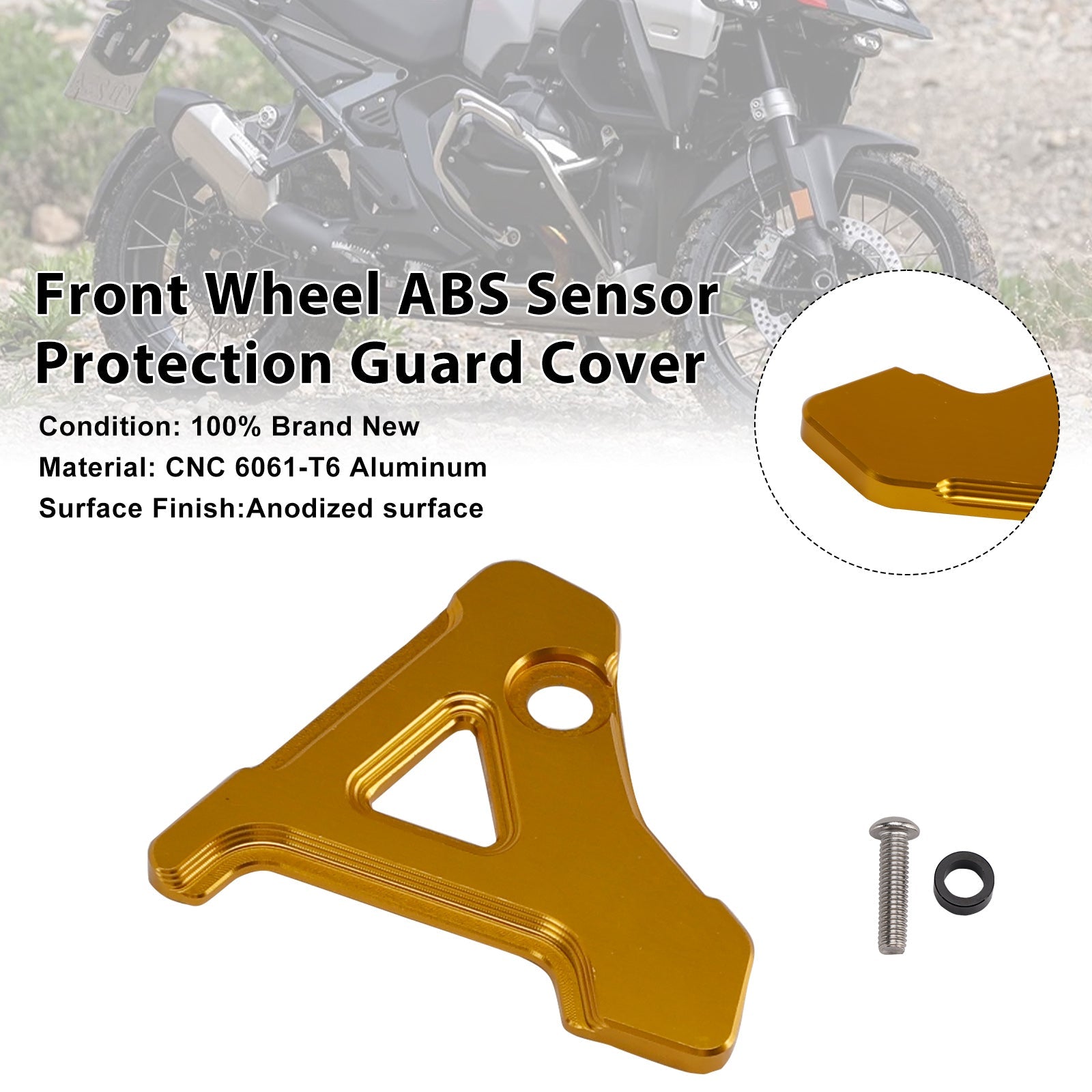 Front Wheel ABS Sensor Protection Guard For BMW R1300GS / ADV 23-25