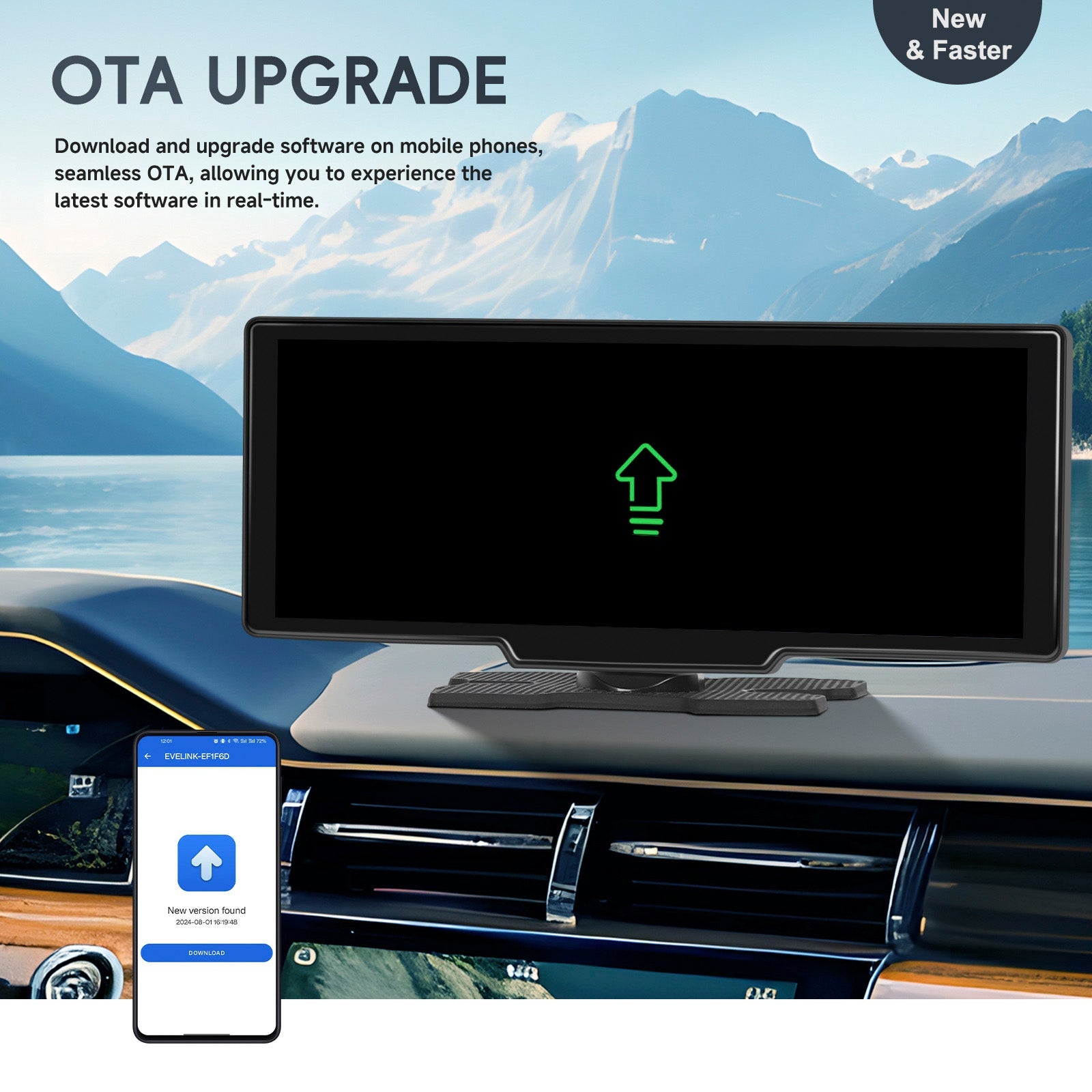 10.26 HD Display Car Navigation System CarPlay all-in-one Machine 12 LED Camera
