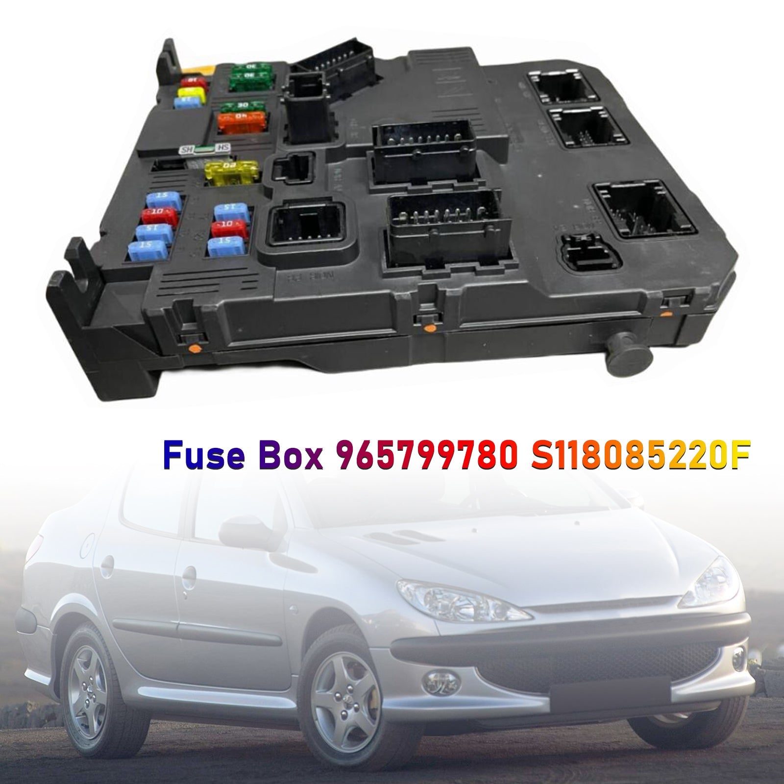 Fuse Box BSM 9657999780 S118085220F For Peugeot 206 207 Citroen C2