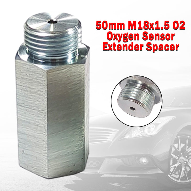 M18x1.5 O2 Oxygen Sensor Extender Spacer 50MM For Decat Hydrogen O2 Extender Spacer