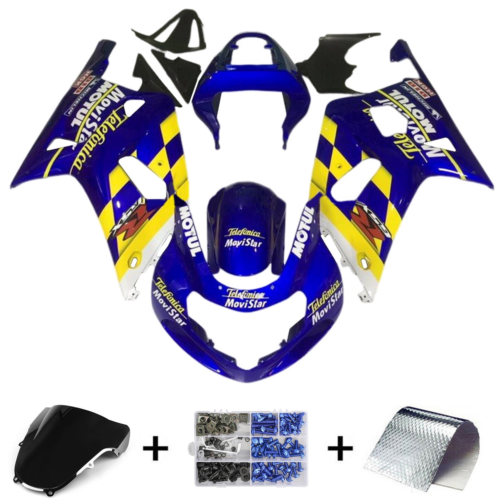 أموتوبارت سوزوكي GSXR600 2001-2003 GSXR750 2000-2003 K1 Fairing Kit