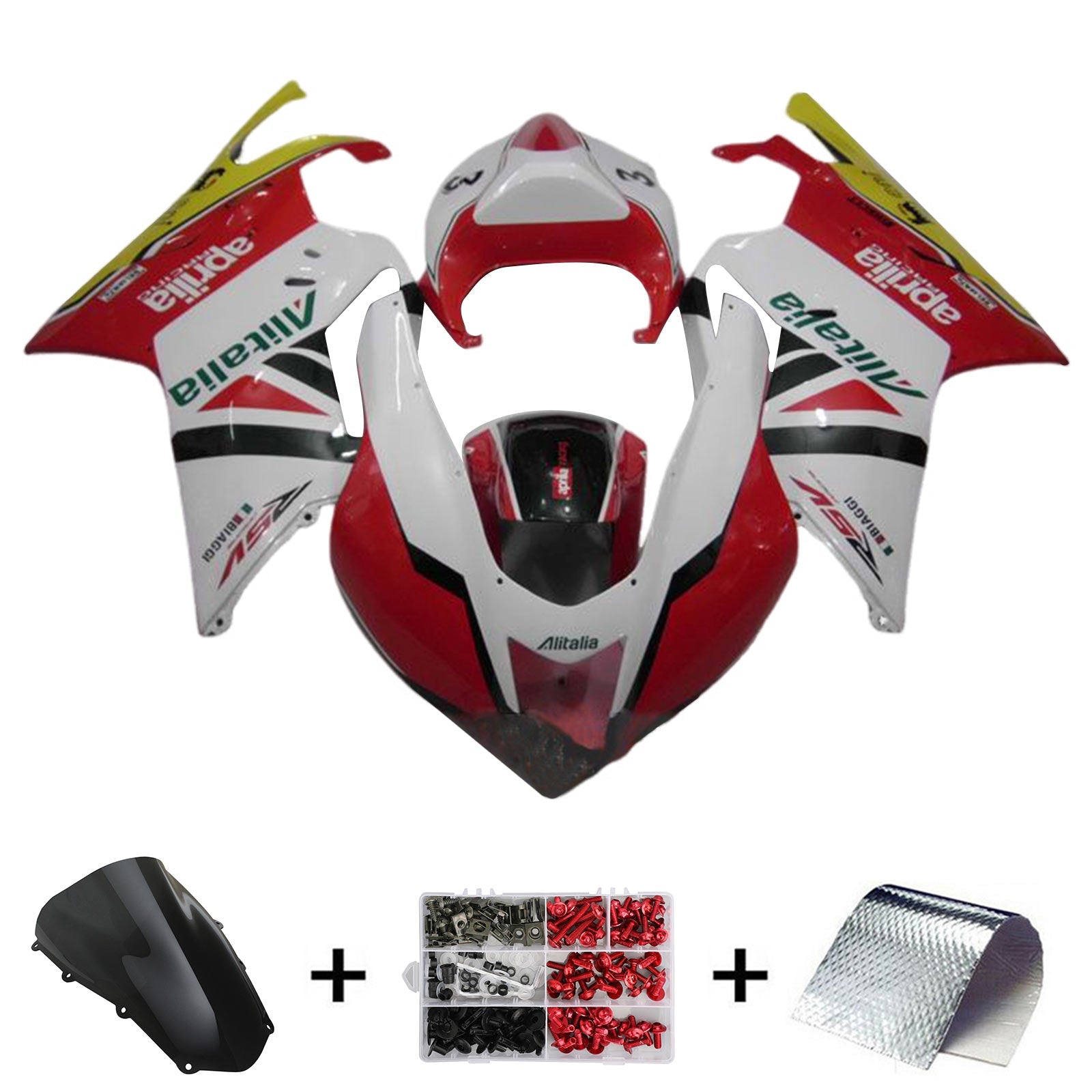 Amotopart Aprilia RSV1000 2003-2006 Kit Carenado Carrocería Plástico