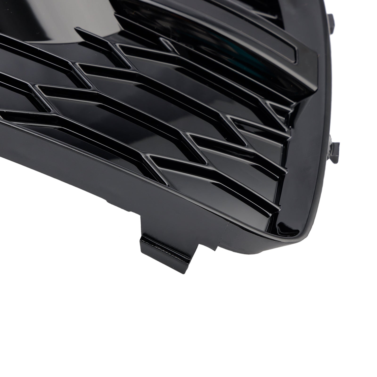 2013-2015 Audi Q3 RSQ3 Style Honeycomb Front Fog Light Covers Gloss Black