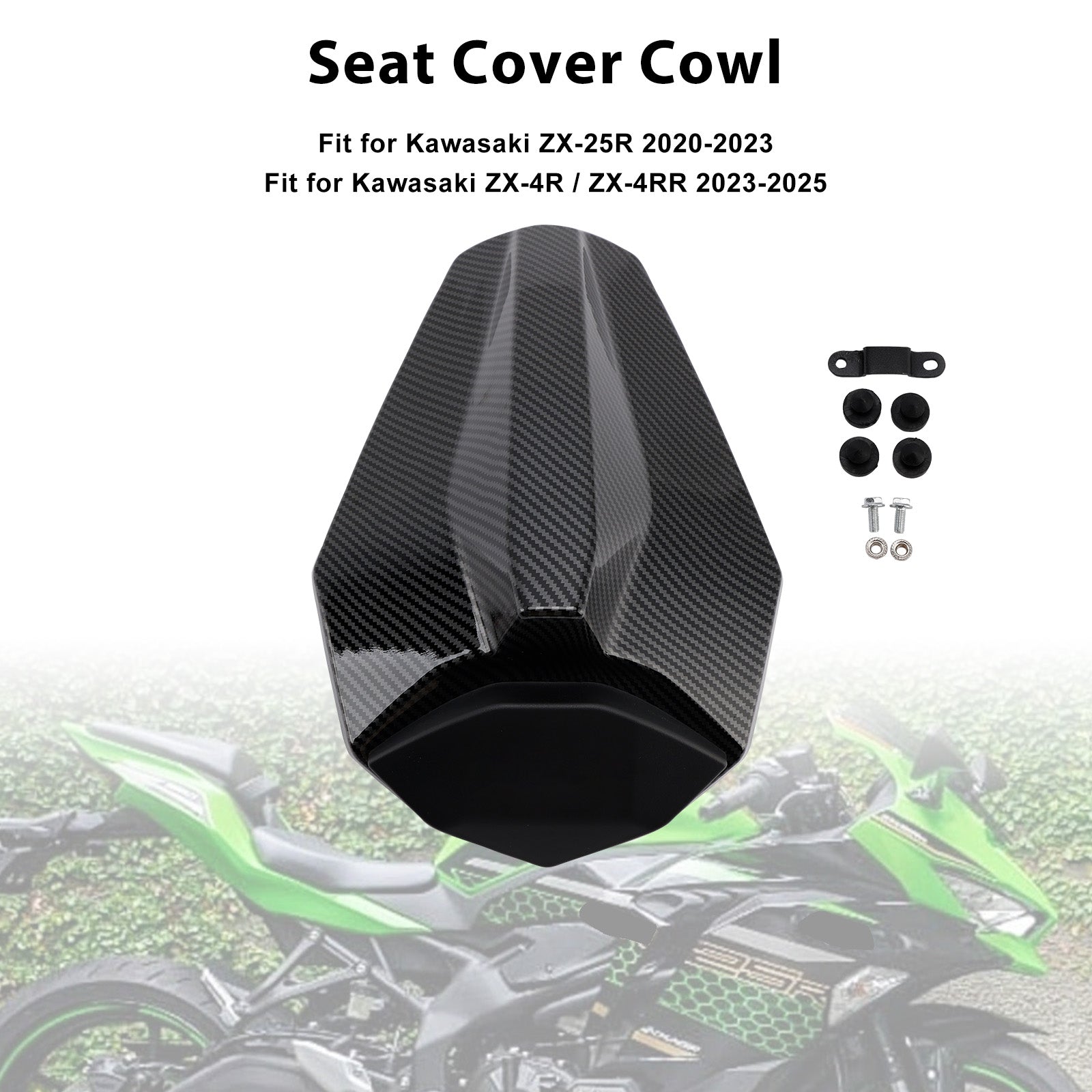 Racing Tail Rear Seat Fairing Cowl for Kawasaki ZX25R ZX4R ZX4RR 2020-2025