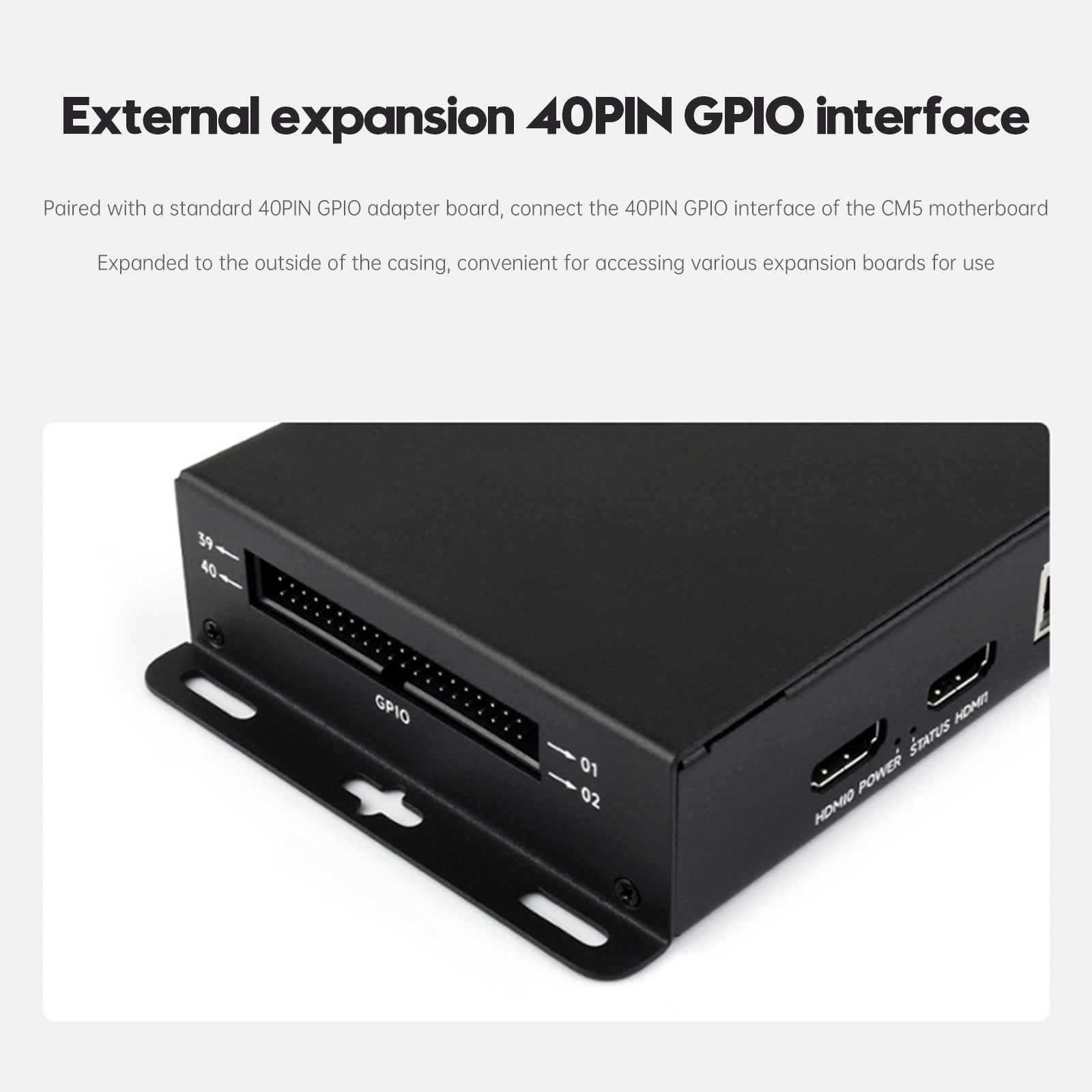 Raspberry Pi CM5 IO Compute Module 5 IO Board Metal Heat Dissipation Enclosure