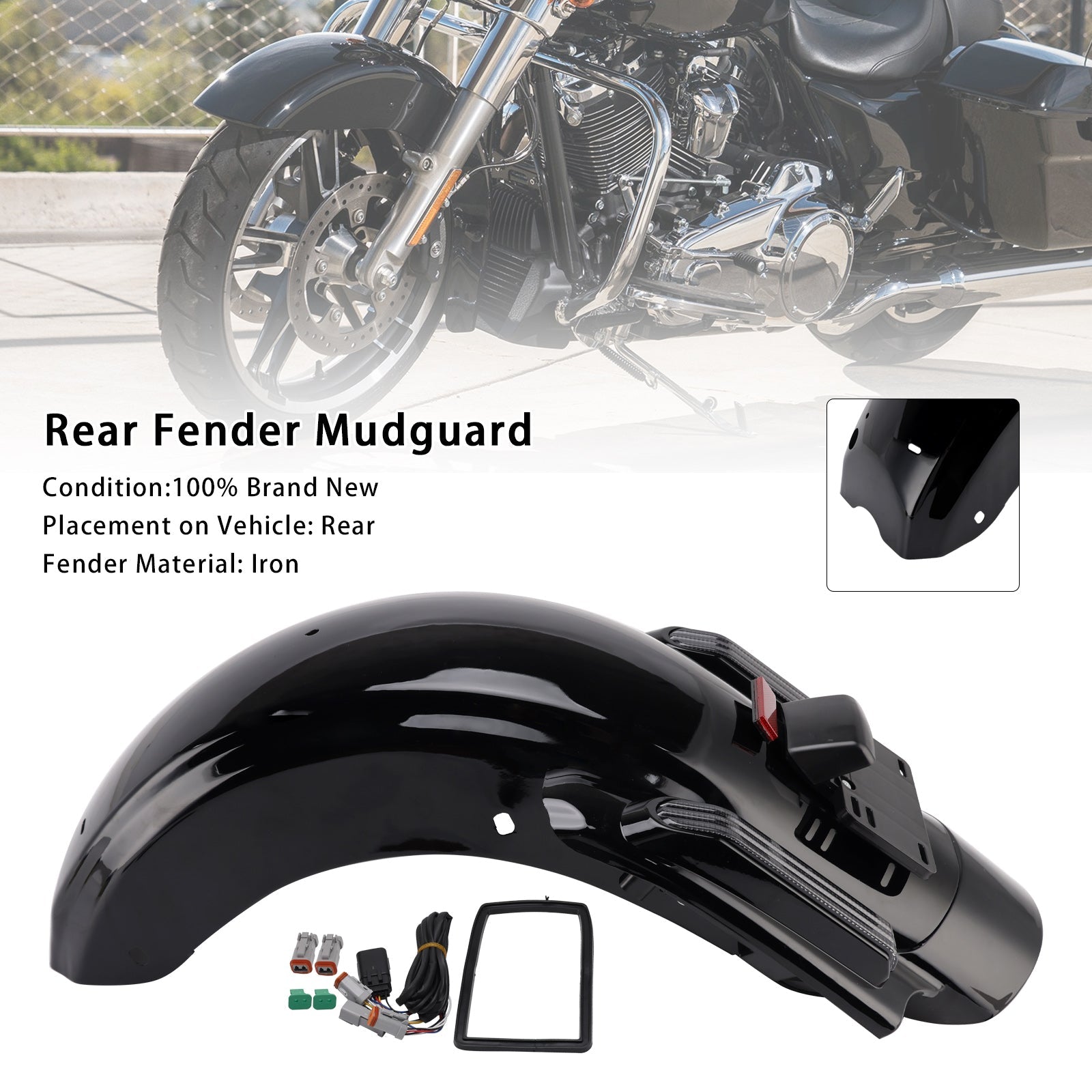 2023-2025 Harley Touring Street Glide CVO FLHXSE FLHX Rear Fender System