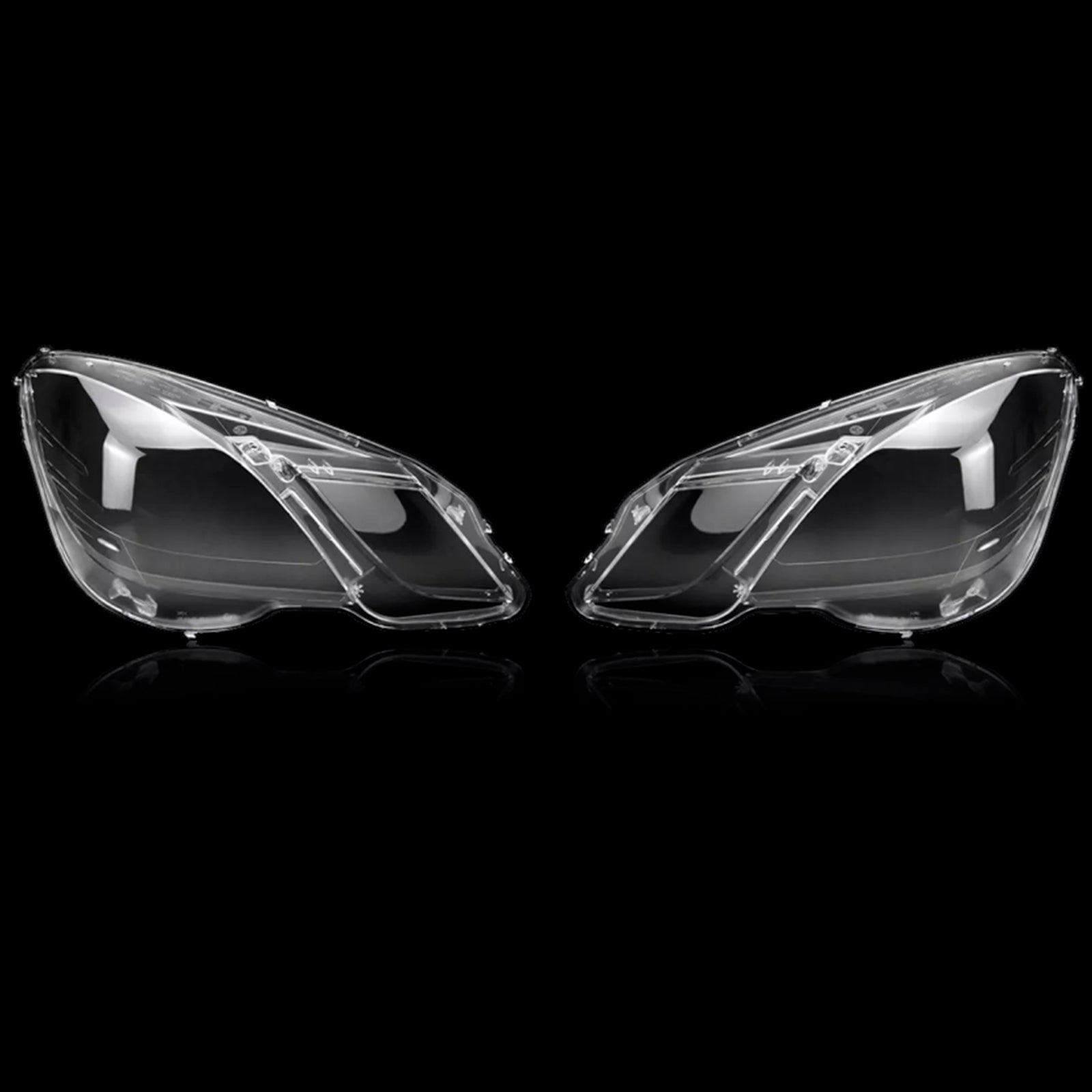 2009-2014 Mercedes Benz E-Class W212 2PCS Front Headlight Glass Clear Cover A2128209661