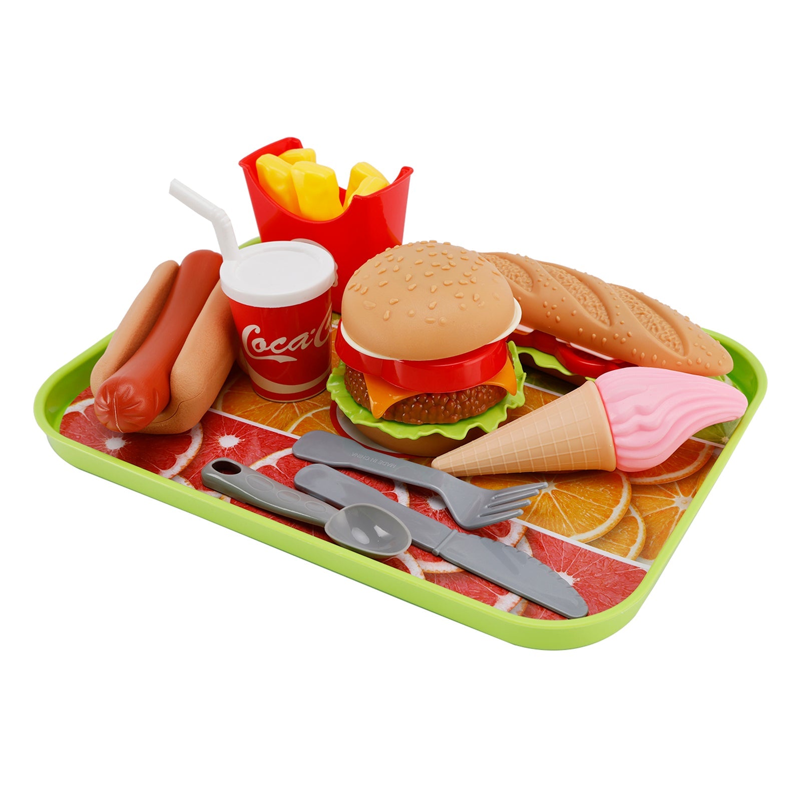 Hamburger Ice Cream Play Food Pretend Toys Kitchen Set Children Toy Set For Kid