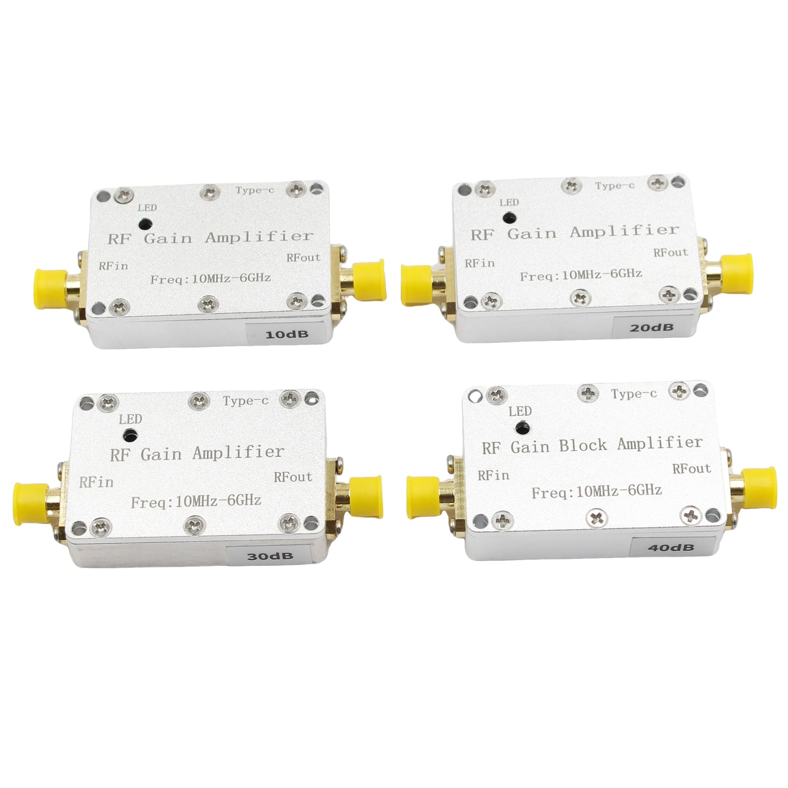 10M-6GHz RF Amplifier 10dB 20dB 30dB 40dB High Gain Driver Receiving Amplifier