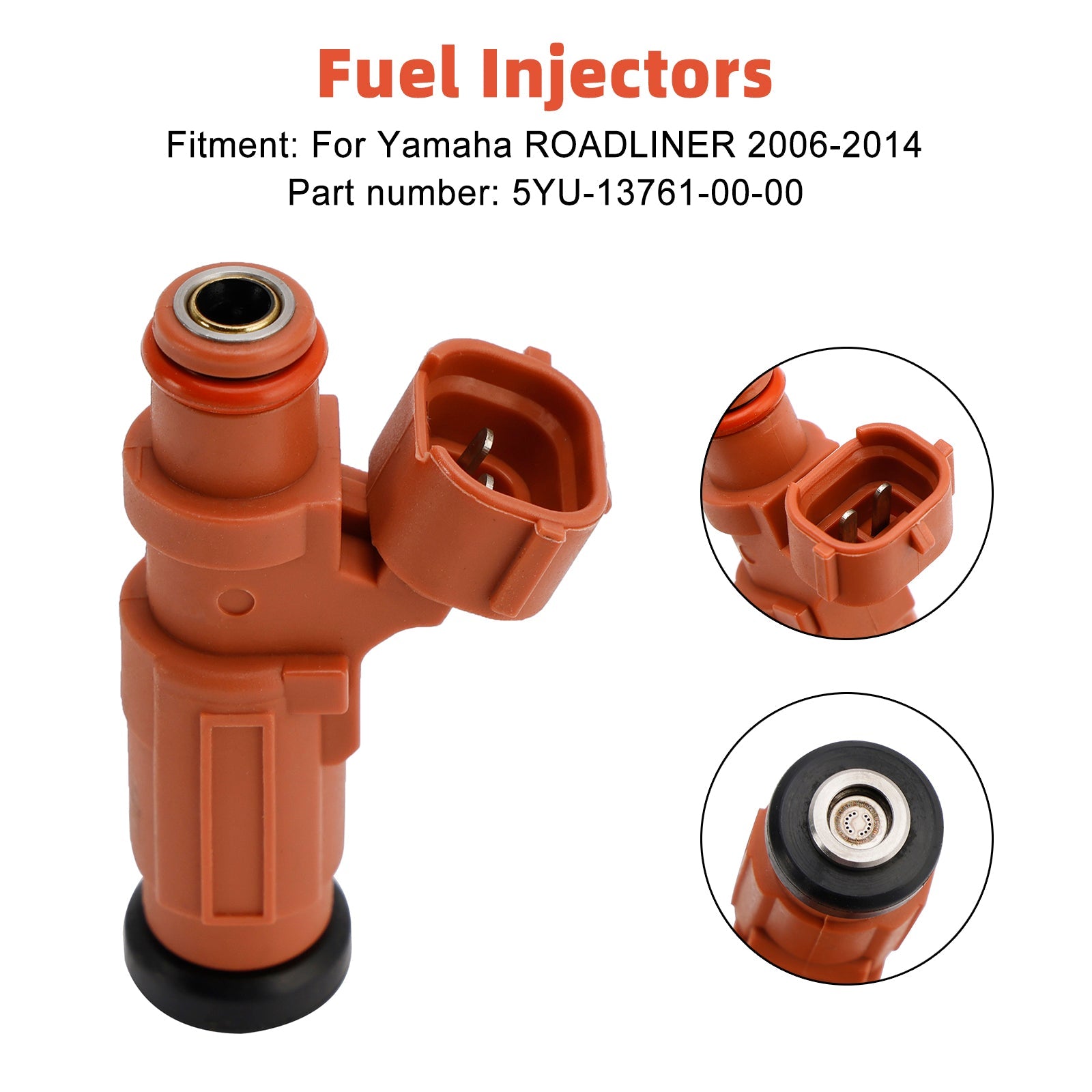 Fuel Injectors 5YU-13761-00-00 For YAMAHA Stratoliner Raider Roadliner