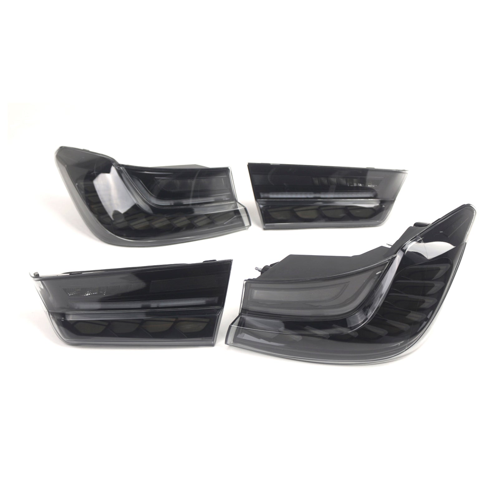 2019-2024 BMW 3 Series G20 G28 G80 M3  L&R Smoked LED Tail Lights Rear Lamp Assembly