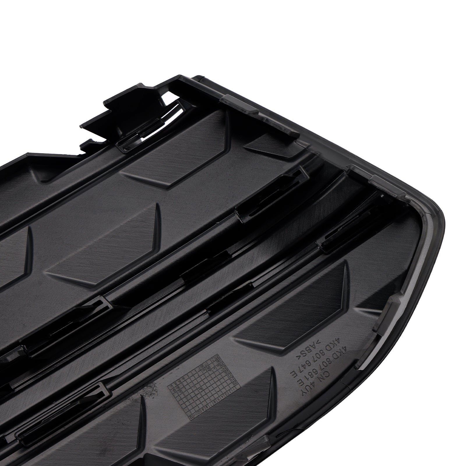 2023+ Audi A6 C8PA S-Line S6 2PCS Front Bumper Fog Light Grille Trim Black