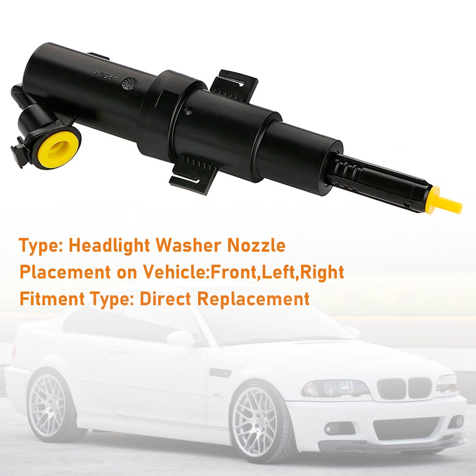 1997-2005 BMW 3' E46  Front Headlight Spray Washer Nozzle Left 61678362823