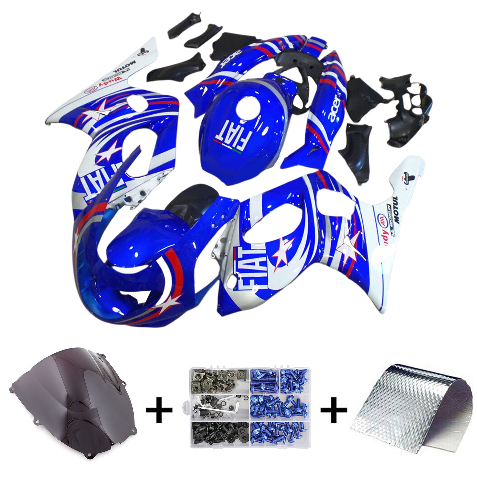 Yamaha YZF 600R Thundercat 1996-2007 Fairing Kit Bodywork Plastic ABS