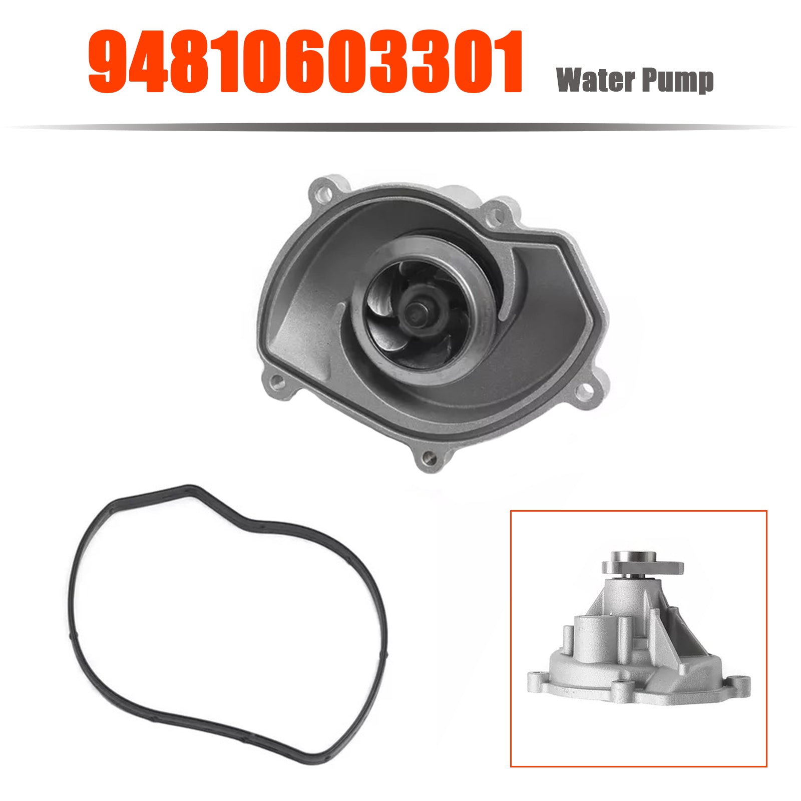 2008-2010, 2013-2014, 2017-2018 Porsche Cayenne GTS Water Pump 94810603301 1803020
