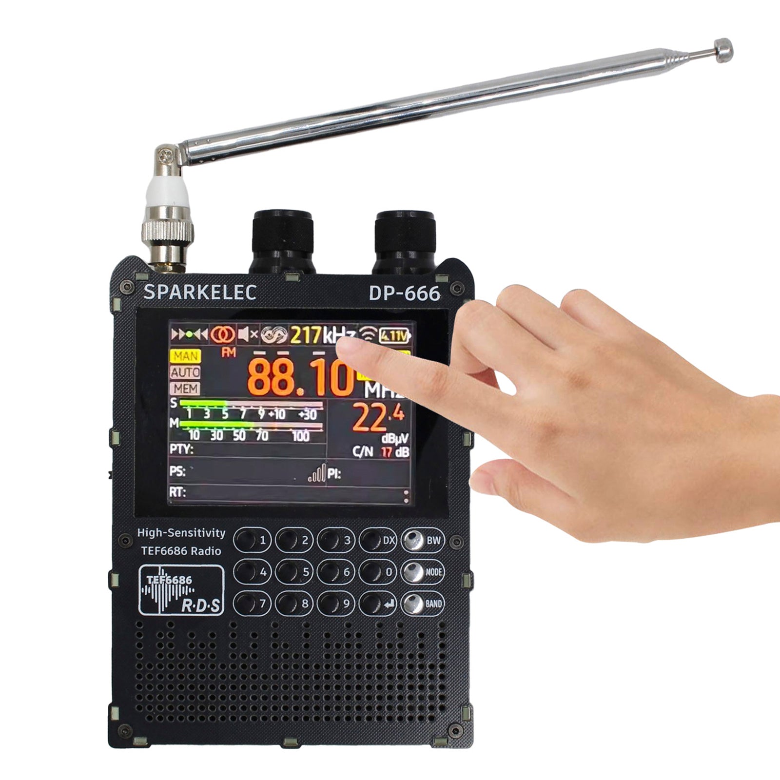 TEF6686 DSP Radio DP666 High Sensitivity Full Band LW MW SW 0IRT Shortwave Radio