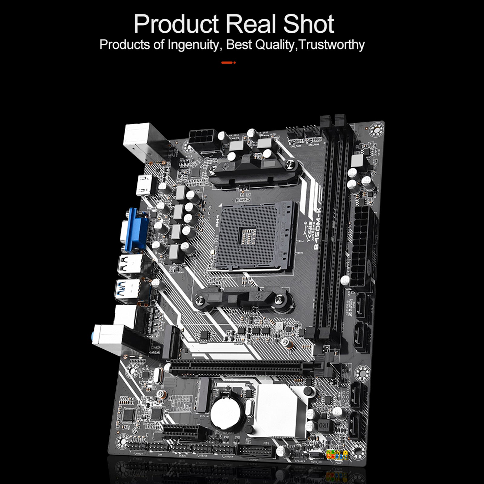 B450M-K Computer Motherboard Desktop DDR4 AM4 CPU WIFI NVME Gigabit Network Card