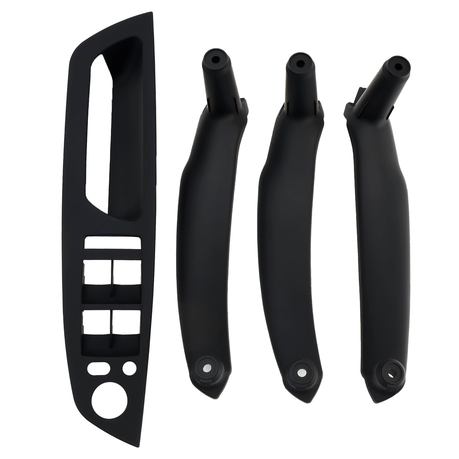 4pcs Black Inner Door Panel Handle Pull Trim Cover For BMW E70 X5 E71 X6 07-14