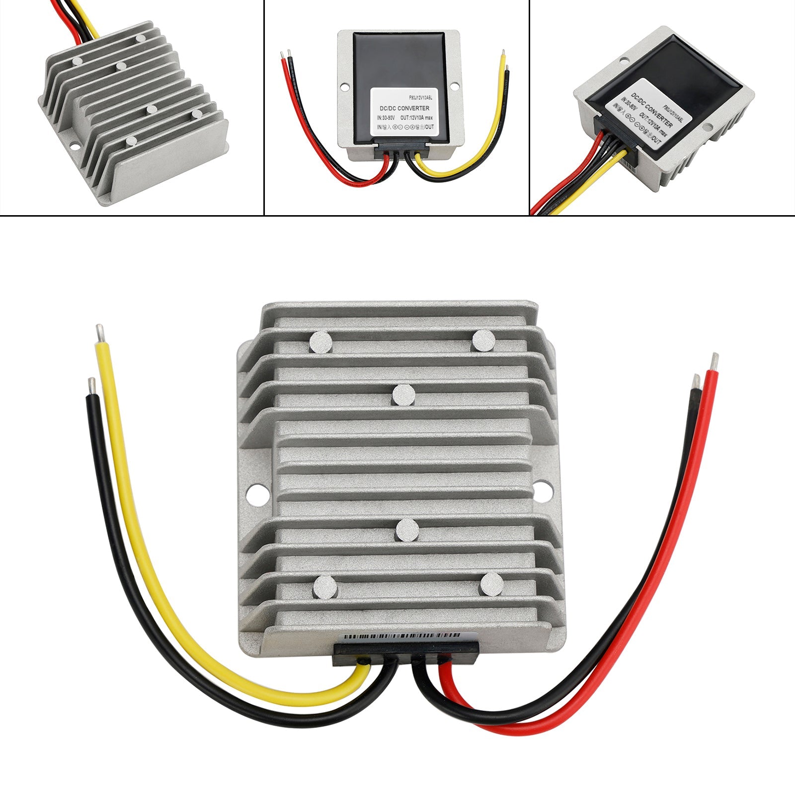 Waterproof DC 30-90V to 12V 10A 120W Step-Down Power Supply Converter Regulator