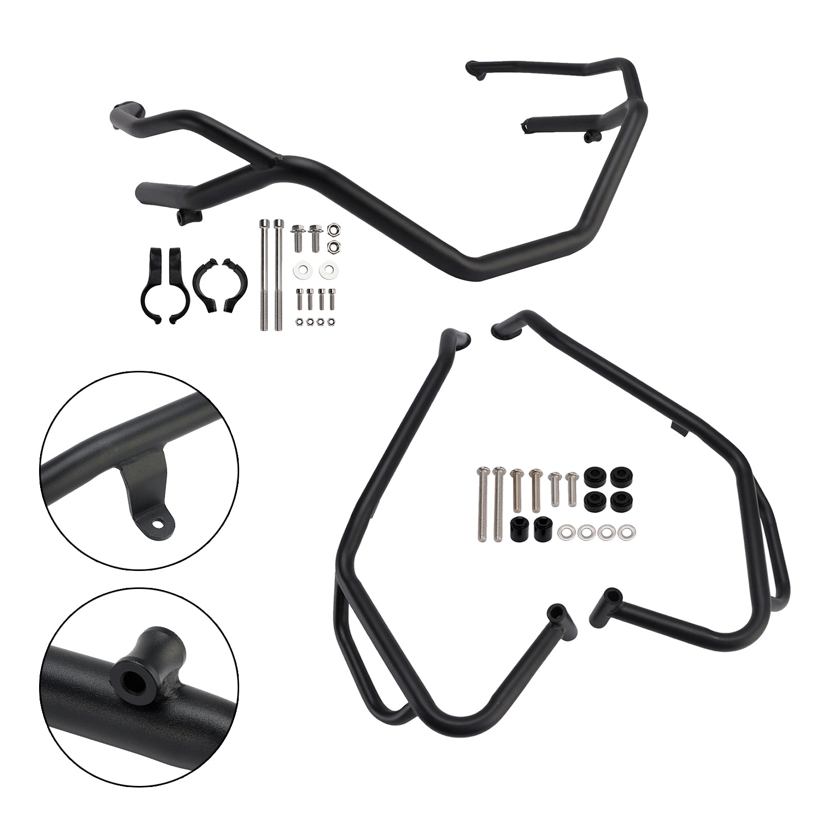 2025+ Honda X-Adv 750 Upper + Lower Engine Guard Frame Crash Bar Kit Black