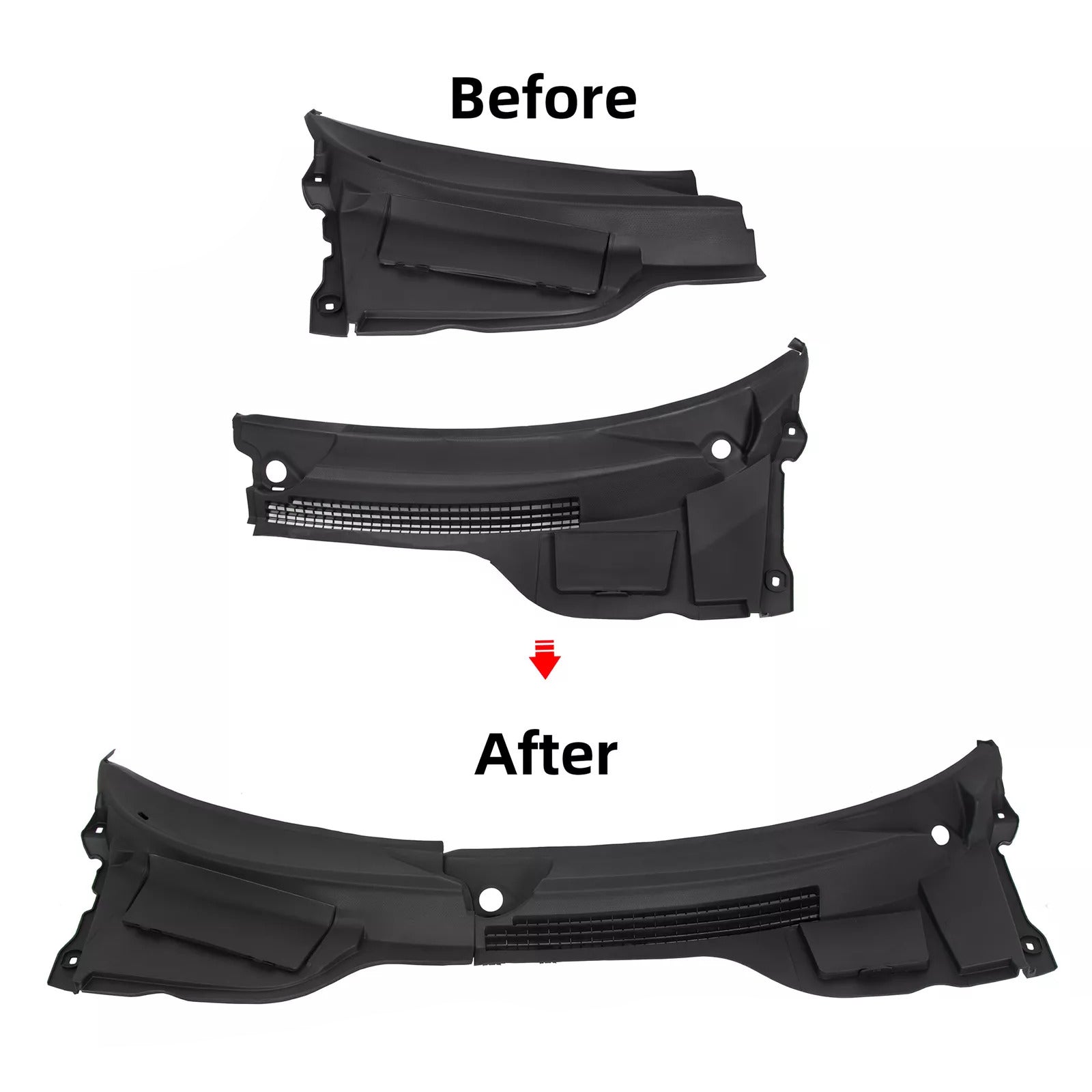 미니쿠퍼 R55 R56 R57 2007-2015용 좌우 윈드쉴드 카울 커버