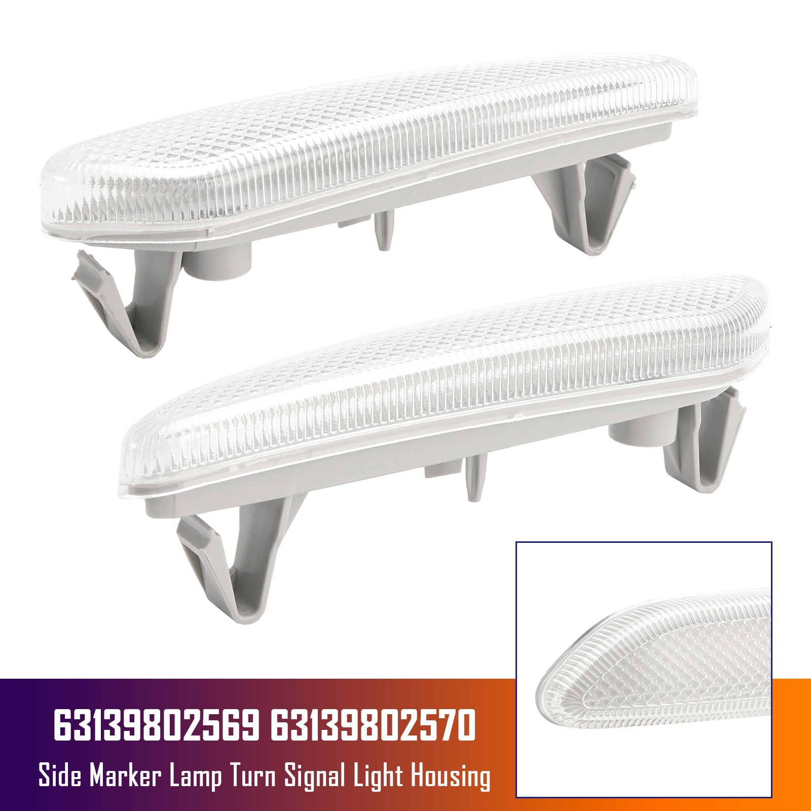 2012-2017 MINI R60 10-17 R61 페어 사이드 마커 램프 방향 지시등 하우징