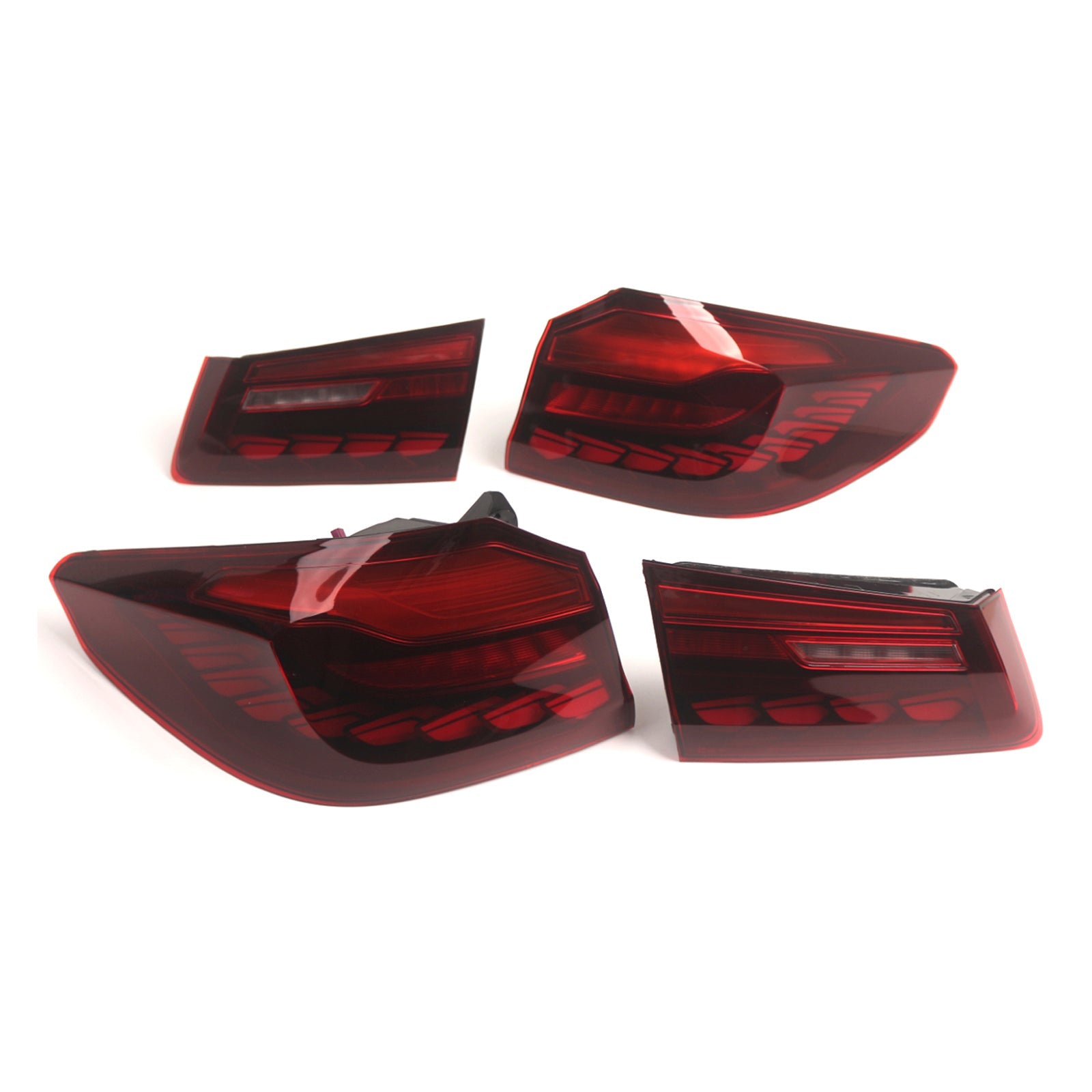 2018-2020 BMW 5 Series G30 G38 L&R Red LED Tail Lights Rear Lamp Assembly