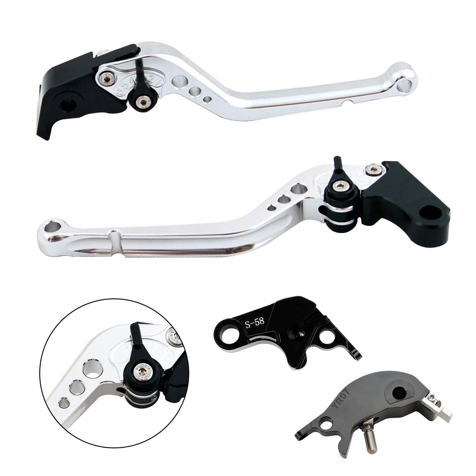 Long Clutch Brake Lever fit for YAMAHA YZF R7 MT-10/SP FZ-10/SP 2022-23