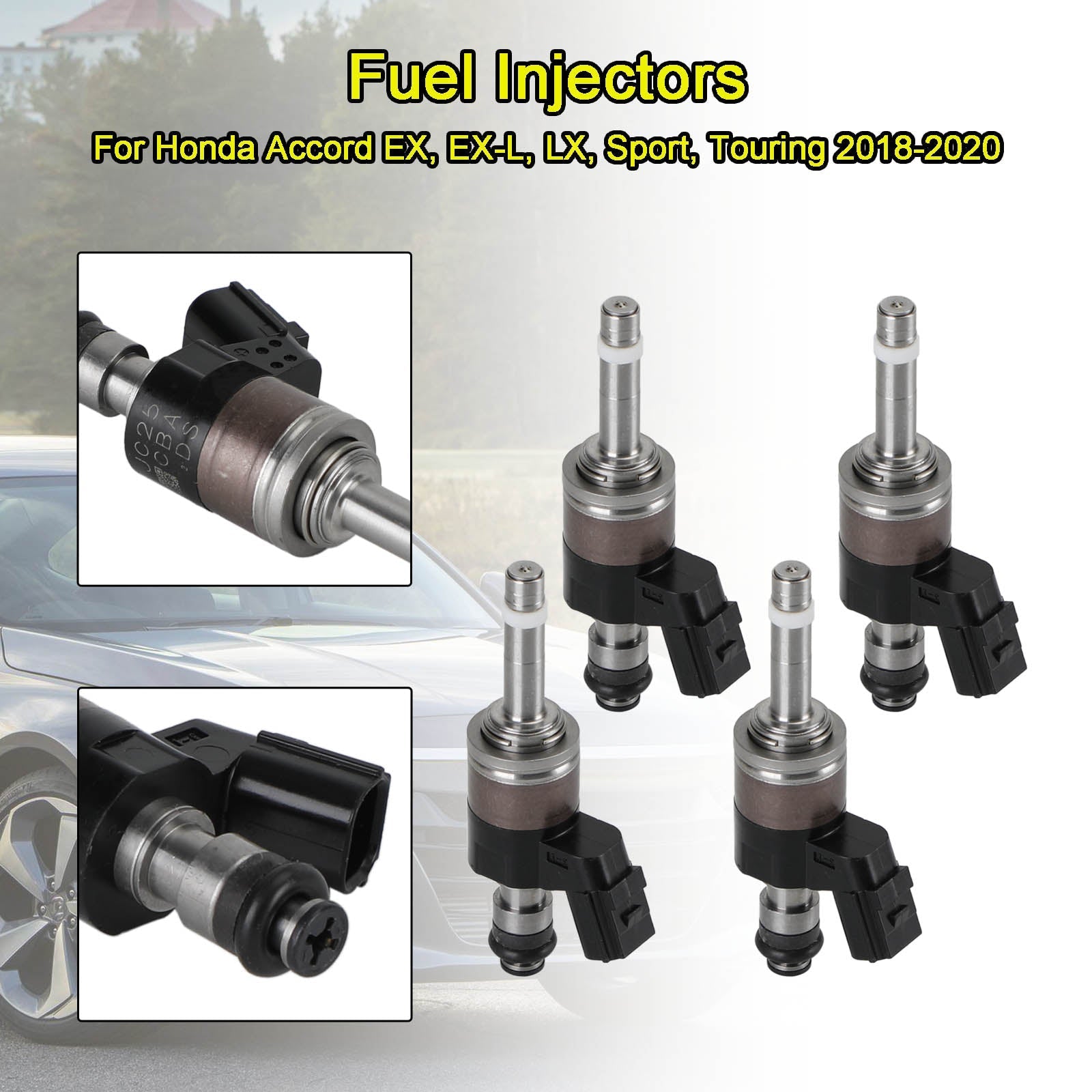 4x Fuel Injector Para Honda Accord 18-20 Cr-v 17-20 1.5l