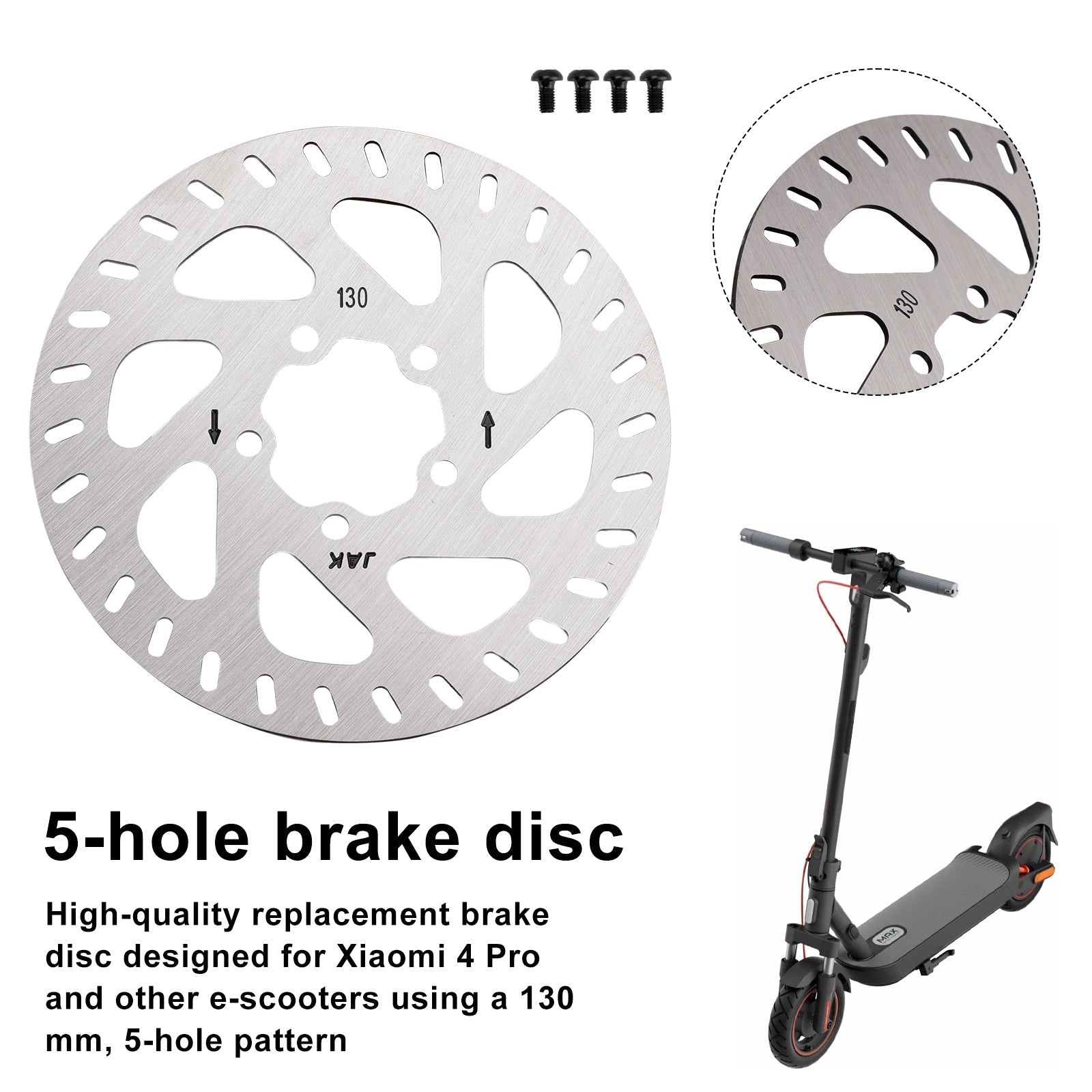 Brake disc 130 mm 5 hole for Xiaomi Mi4 Pro (1st Gen) Replacement