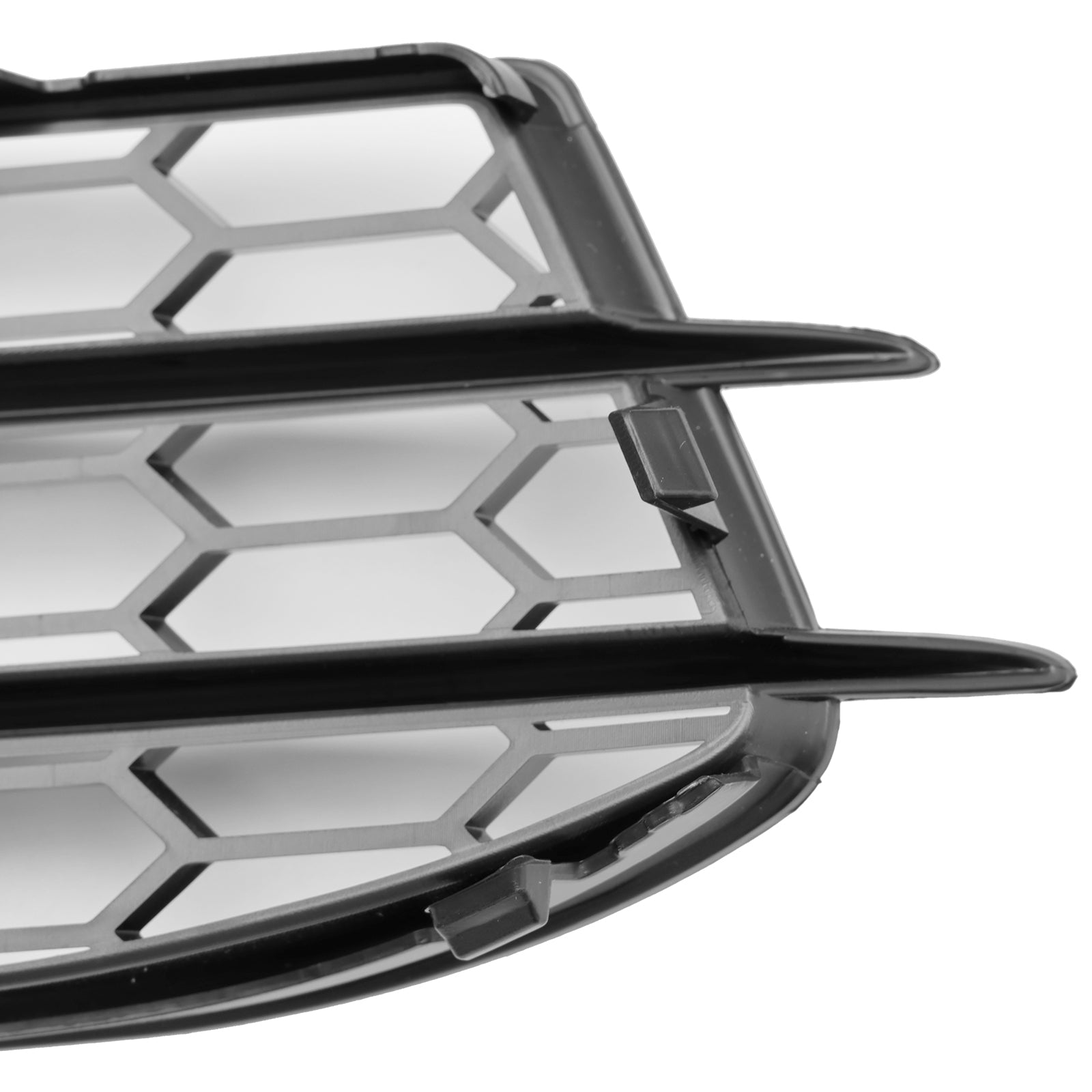 Honeycomb Front Bumper Fog Light Grille Cover Fit Audi A3 8P S-Line 2009-2012