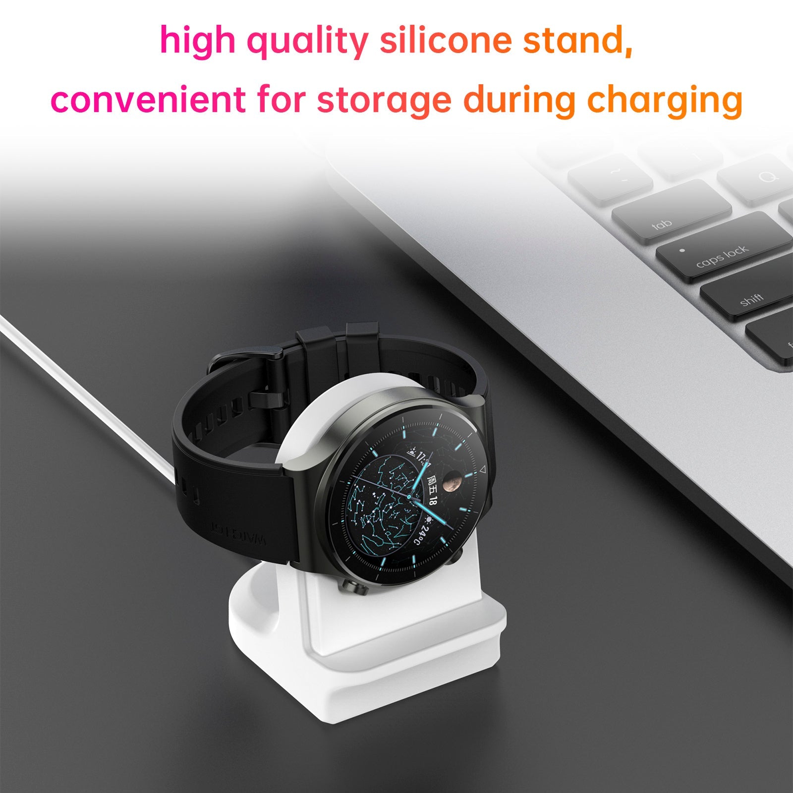CSilicone Stand Watch Base Stand Replacement For Huawei GT Runner/GT3/3/GT2 PRO