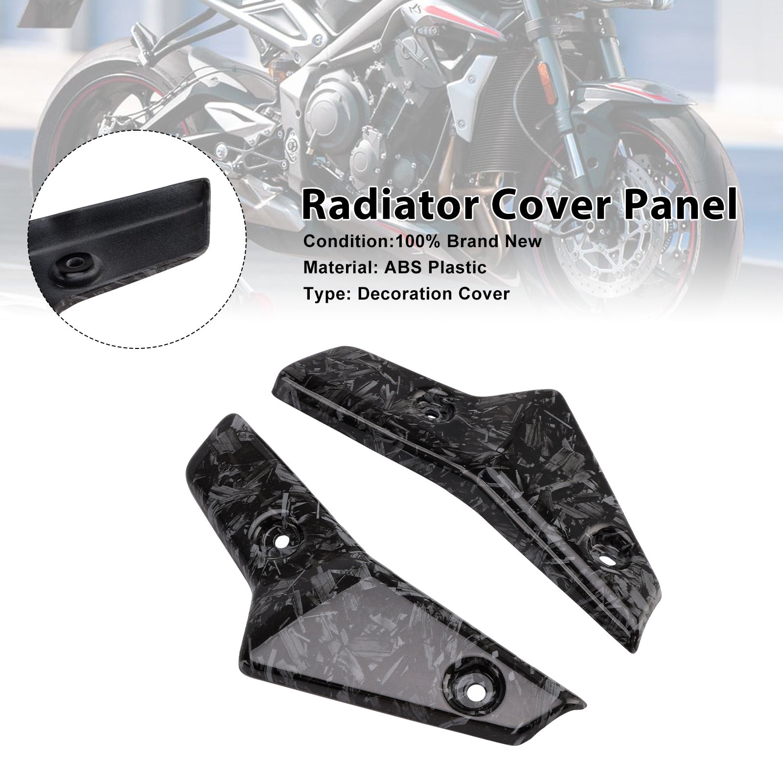 2020-2022 Street Triple 765 R/RS Radiator Side Cover Fairing Panels