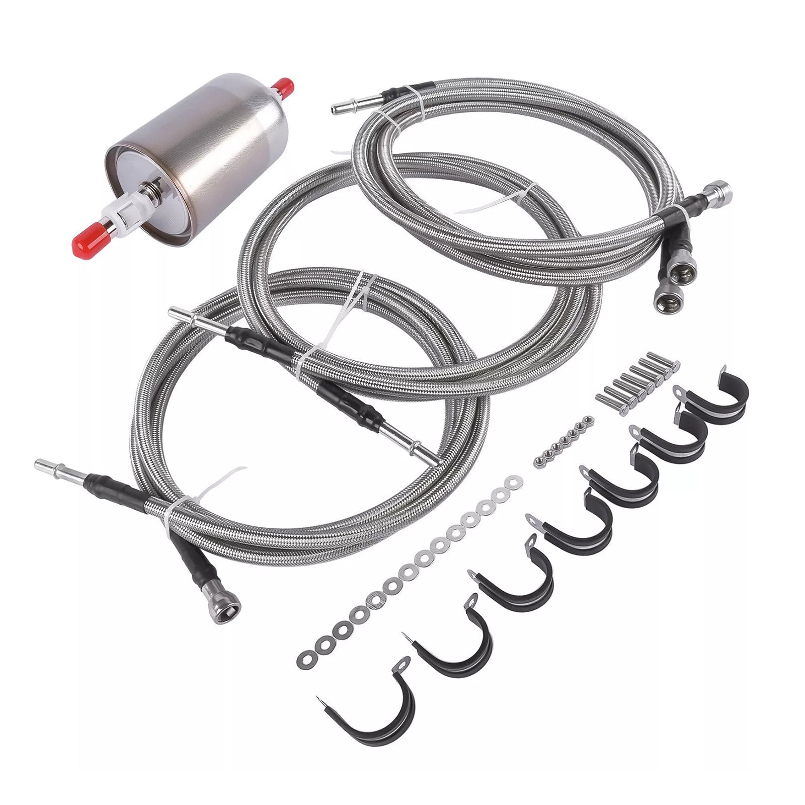 Stainless Steel Braided Fuel Lines Kit 819-840 Quick Fix For 1999-2003 Chevy