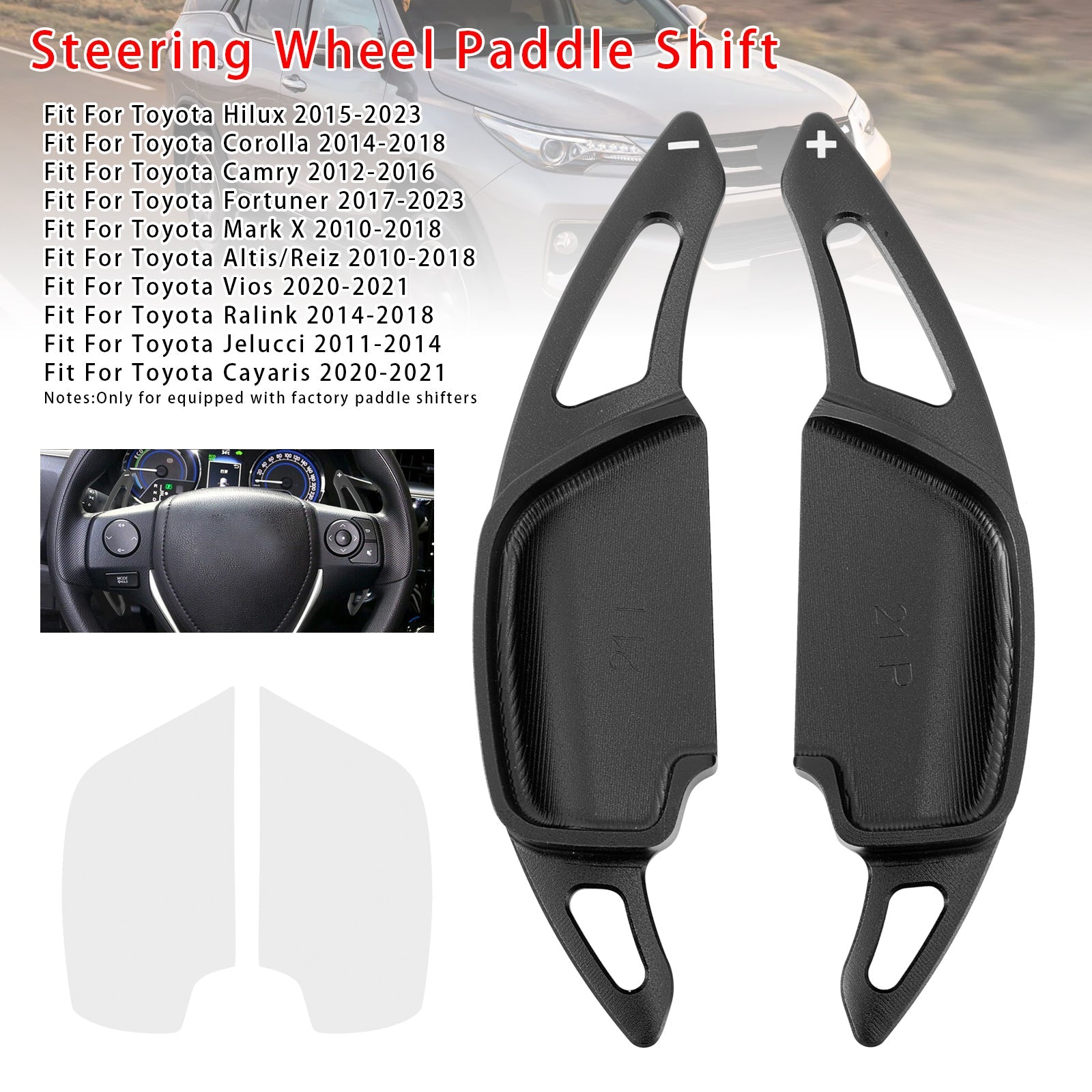 Steering Wheel Paddle Shifter For Toyota Hilux Fortuner