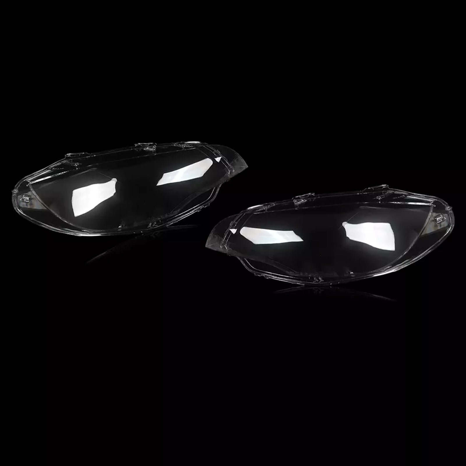 2008-2014 BMW E71 X6 2PCS Clear Headlight Lens Cover Headlamp Left+Right