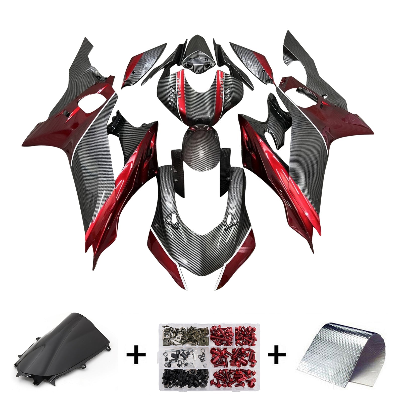 Injection Fairing Kit Bodywork Plastic ABS fit For Yamaha YZF-R6 2017-2023