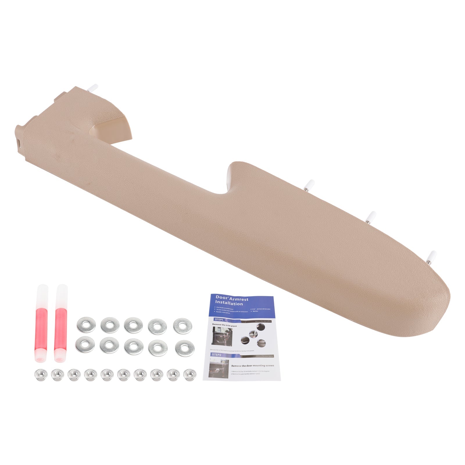 Front Right Armrest Repair Kit Fit For Chevy Silverado 1500 2500HD 2010-2014 Tan