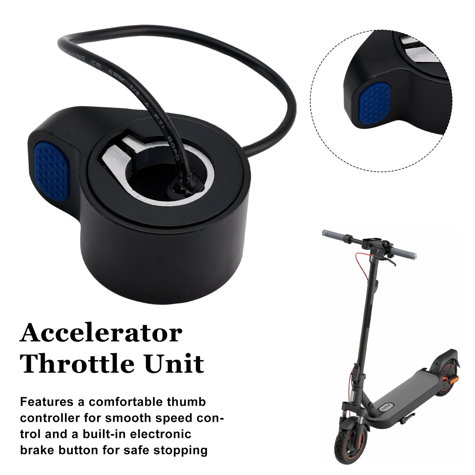 Accelerator Throttle Unit For Xiaomi 4 Pro (1st Gen) Electric Scooter Bule